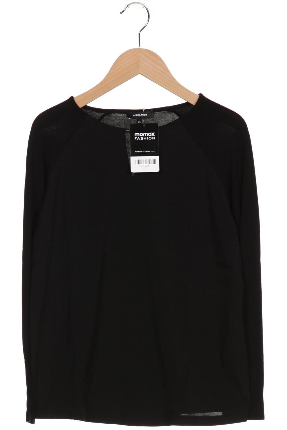 

More & More Damen Langarmshirt, schwarz, Gr. 34