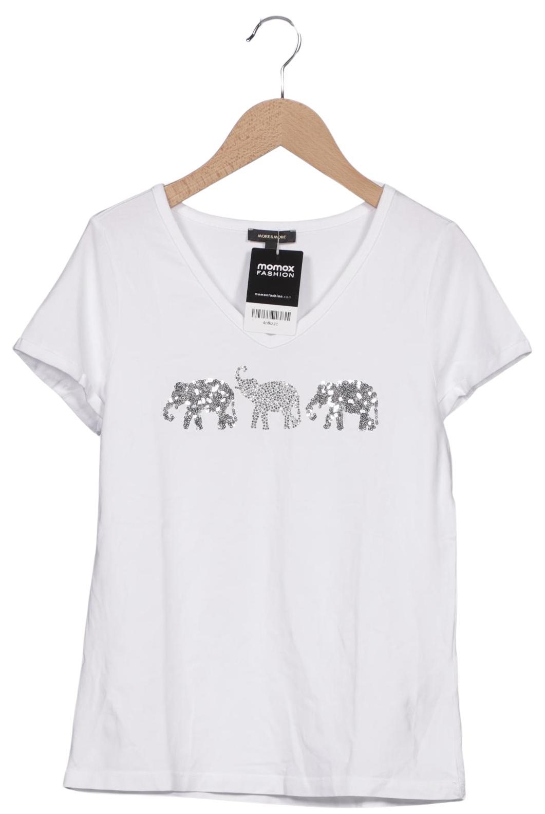 

More & More Damen T-Shirt, weiß, Gr. 34