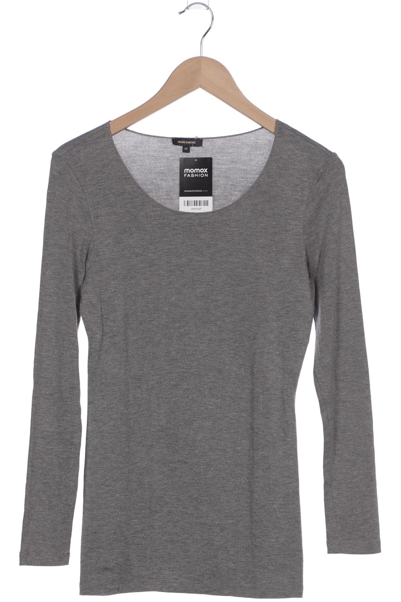 

More & More Damen Langarmshirt, grau, Gr. 38