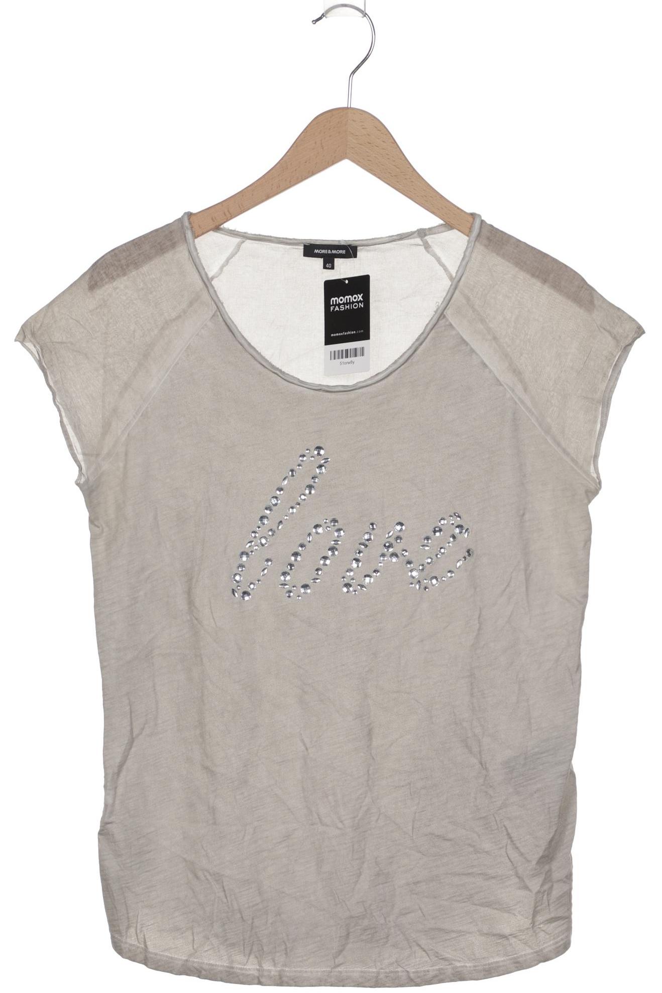 

More & More Damen T-Shirt, grau, Gr. 40