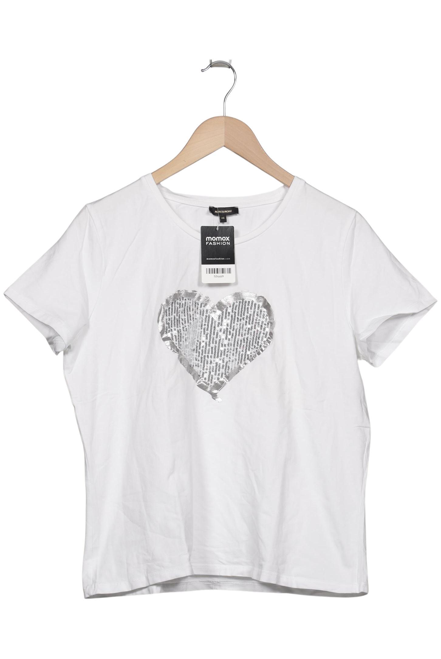 

More & More Damen T-Shirt, weiß, Gr. 46