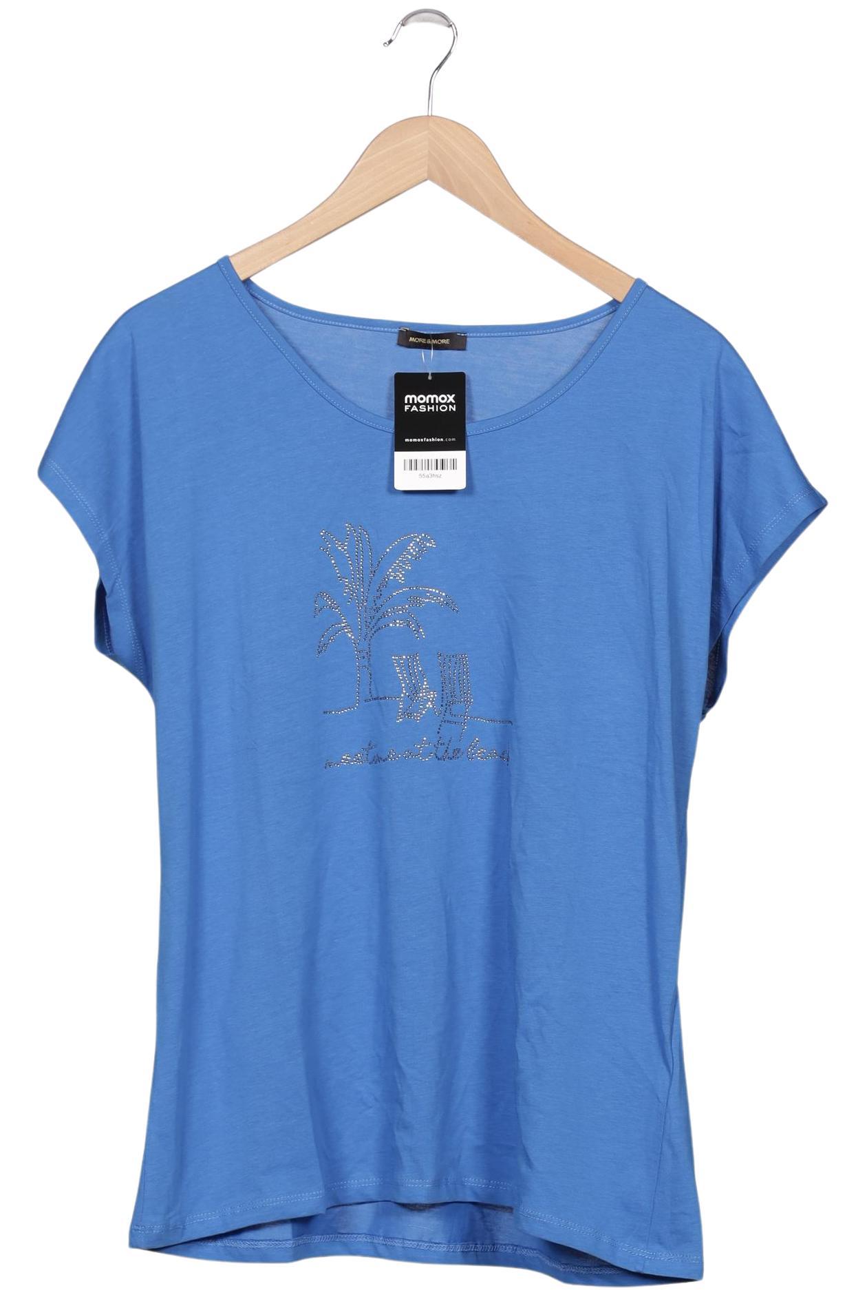 

More & More Damen T-Shirt, blau, Gr. 46