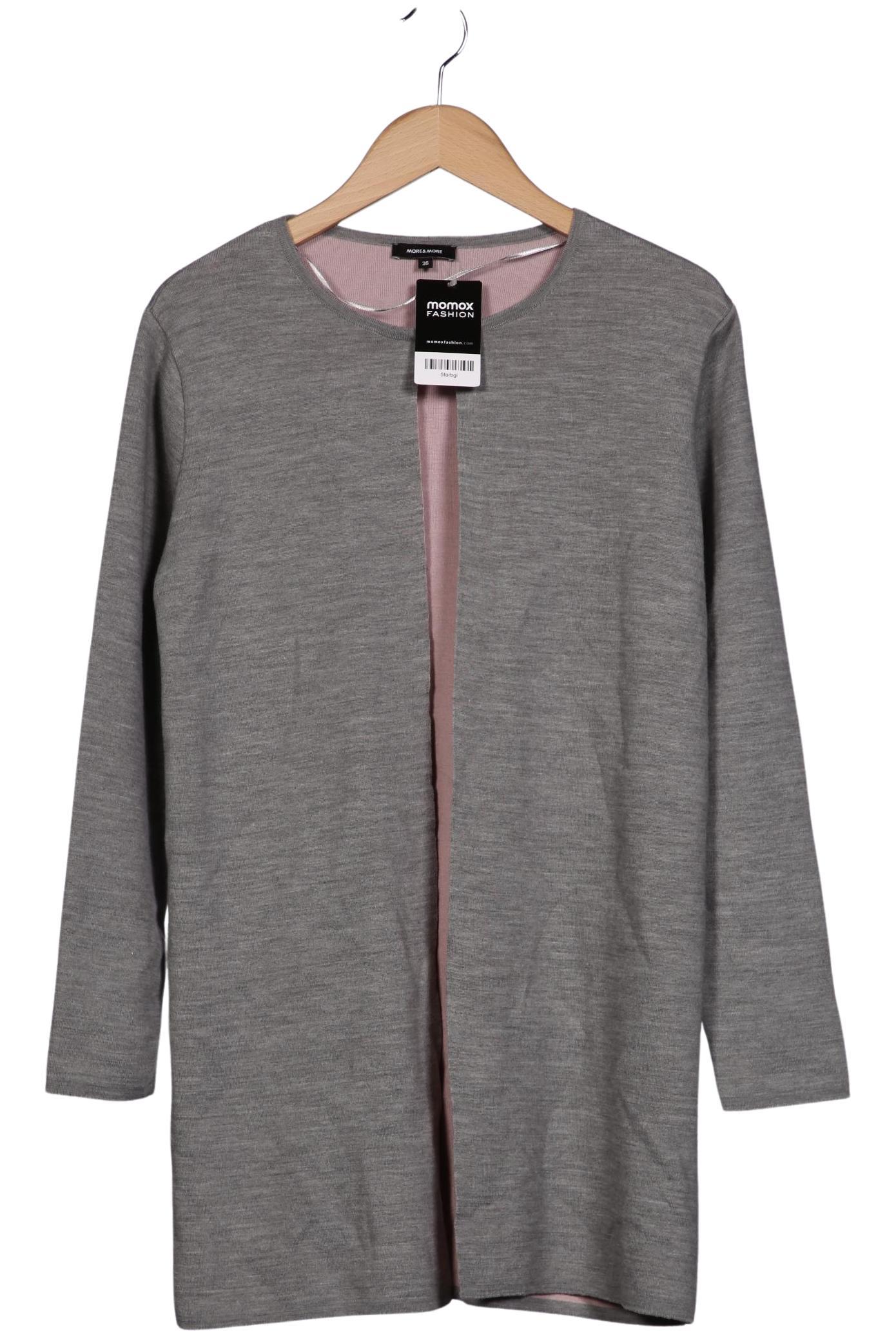 

More & More Damen Strickjacke, grau, Gr. 36