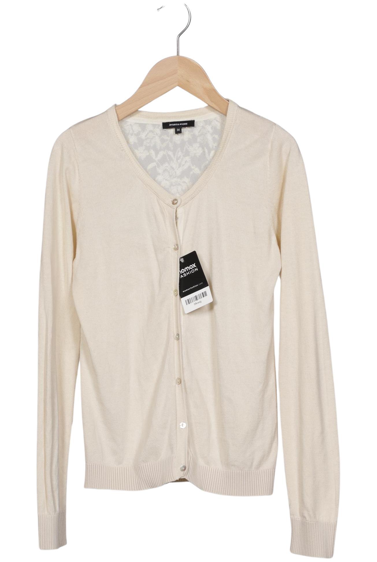 

More & More Damen Strickjacke, cremeweiß, Gr. 34