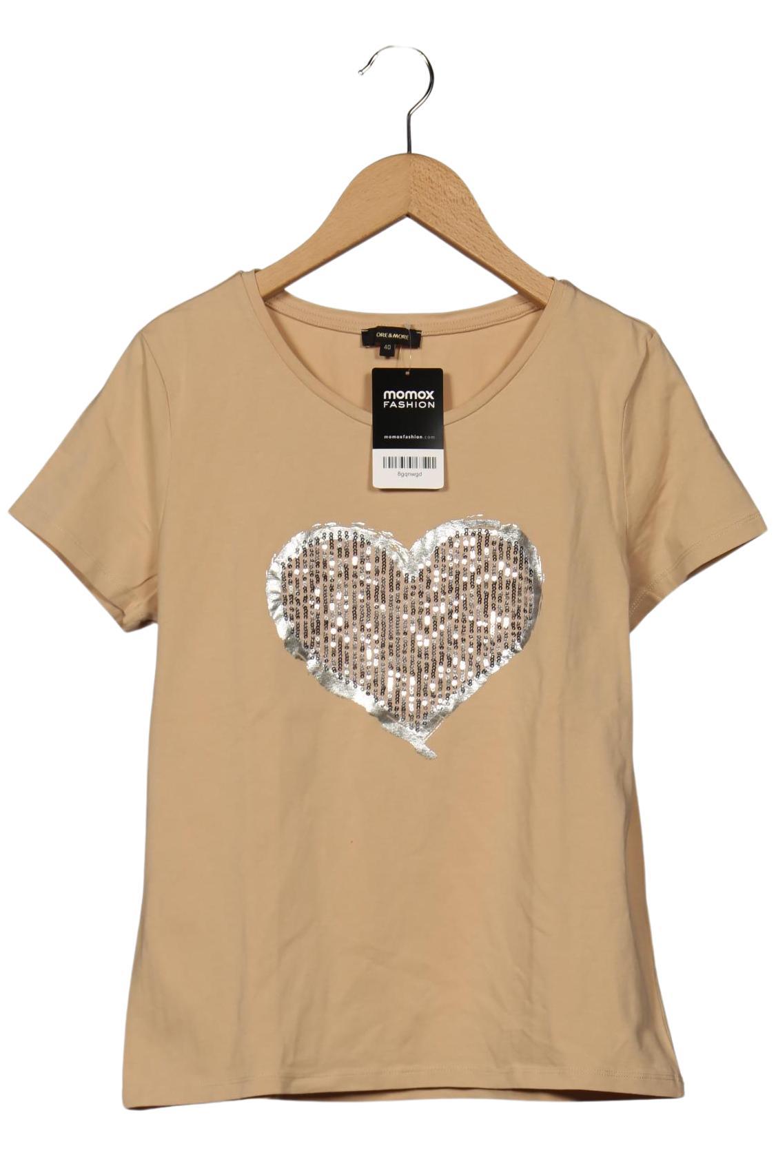 

More & More Damen T-Shirt, beige, Gr. 40