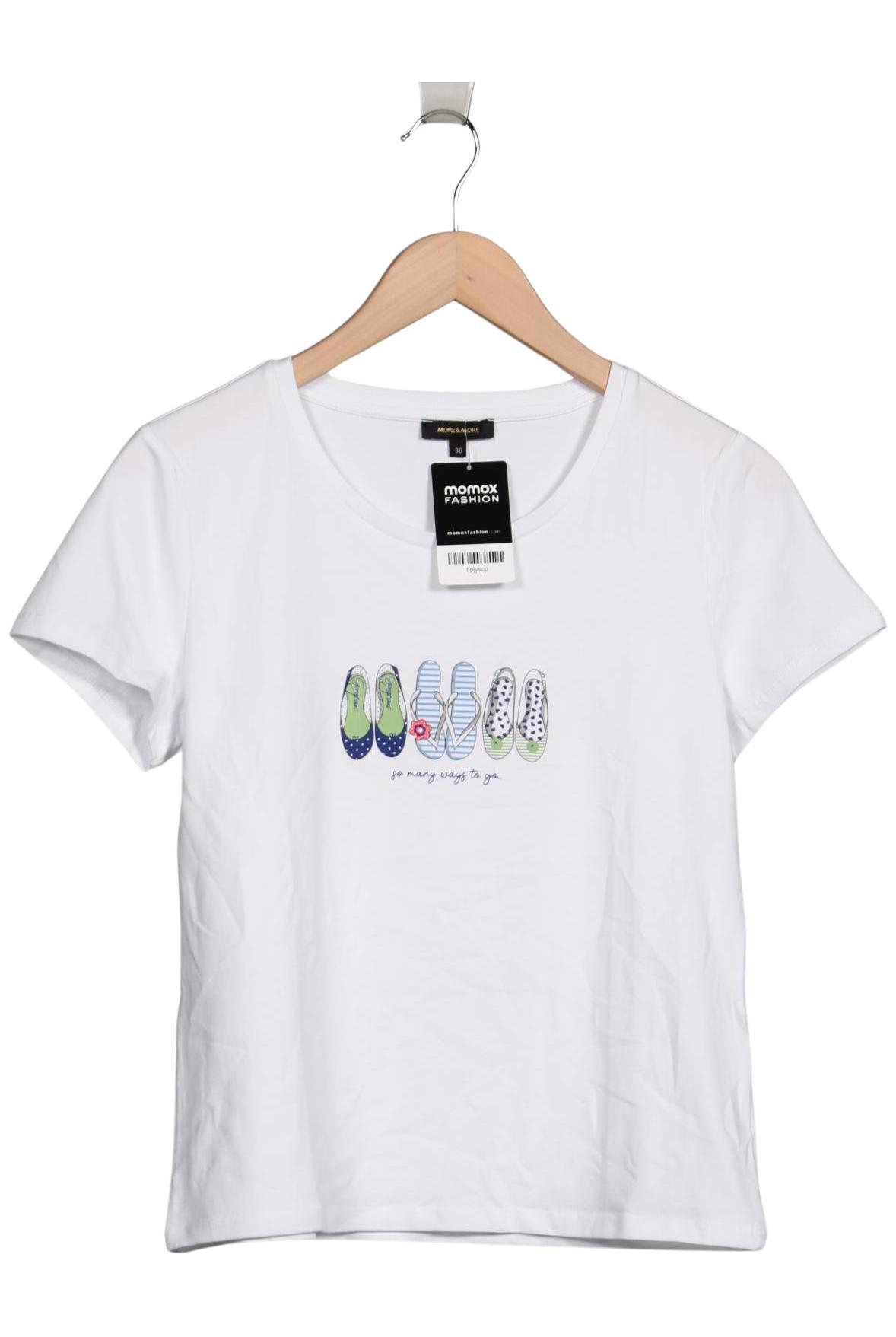 

More & More Damen T-Shirt, weiß, Gr. 38