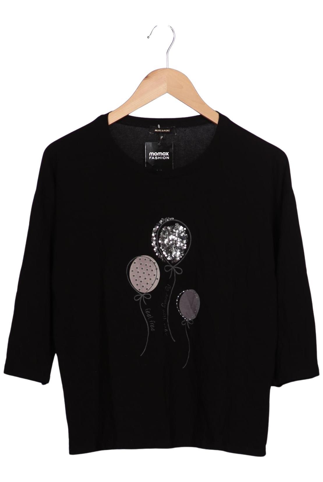 

More & More Damen Langarmshirt, schwarz, Gr. 38