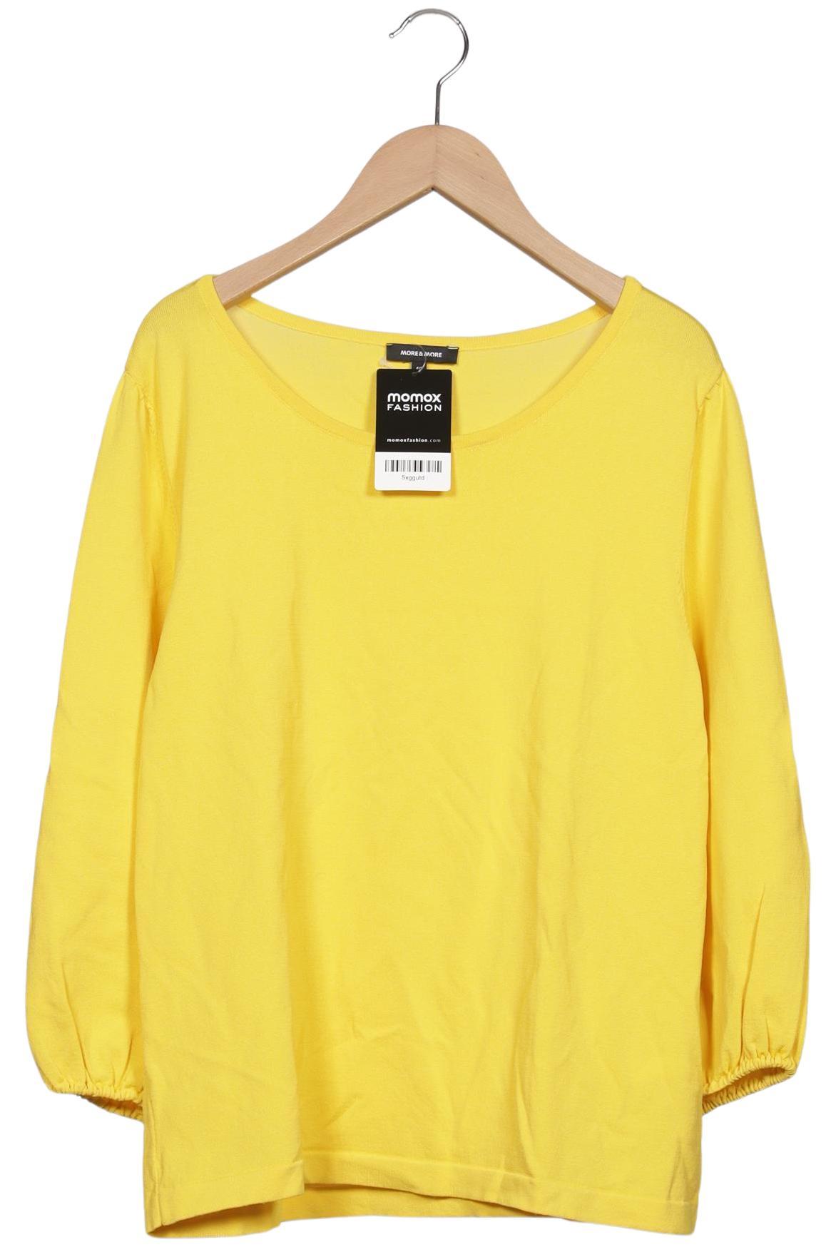 

More & More Damen Langarmshirt, gelb, Gr. 40