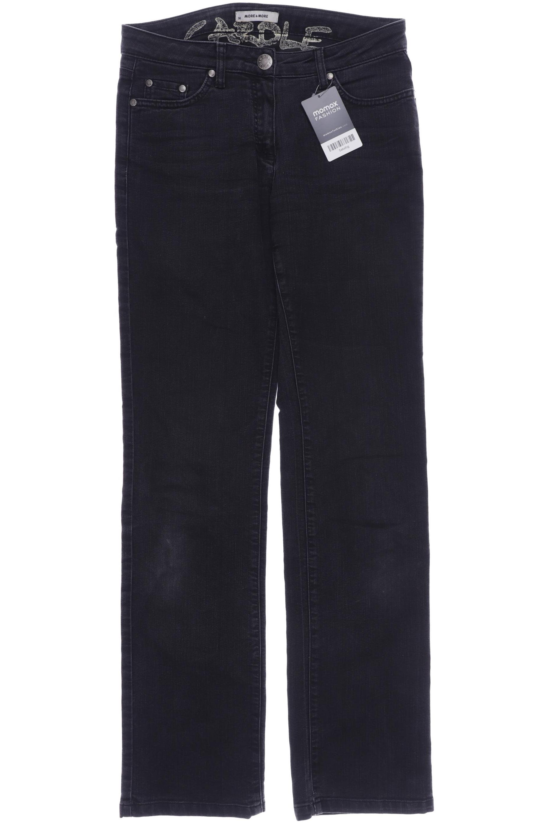 

More & More Damen Jeans, schwarz
