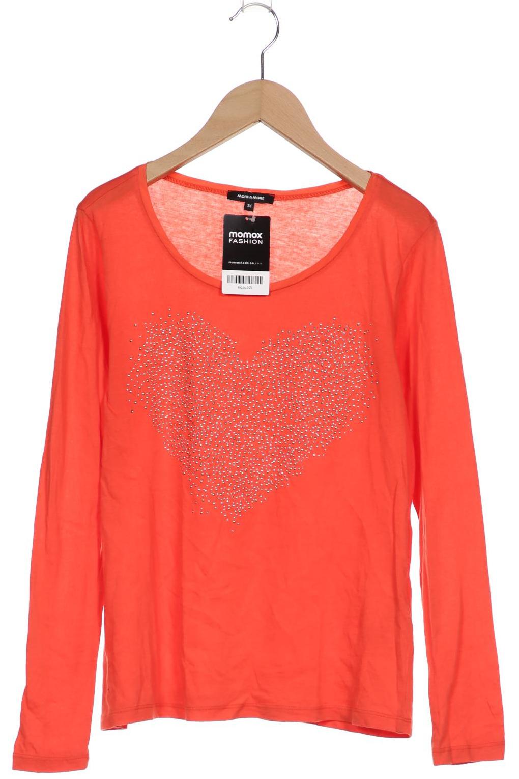 

More & More Damen Langarmshirt, orange, Gr. 34
