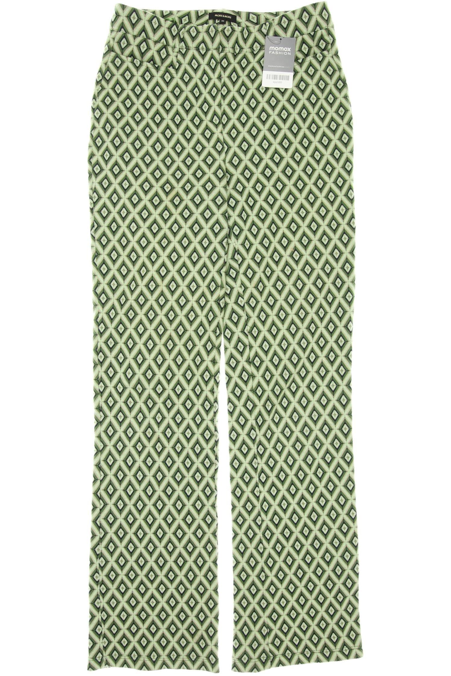 

More & More Damen Stoffhose, grün, Gr. 34