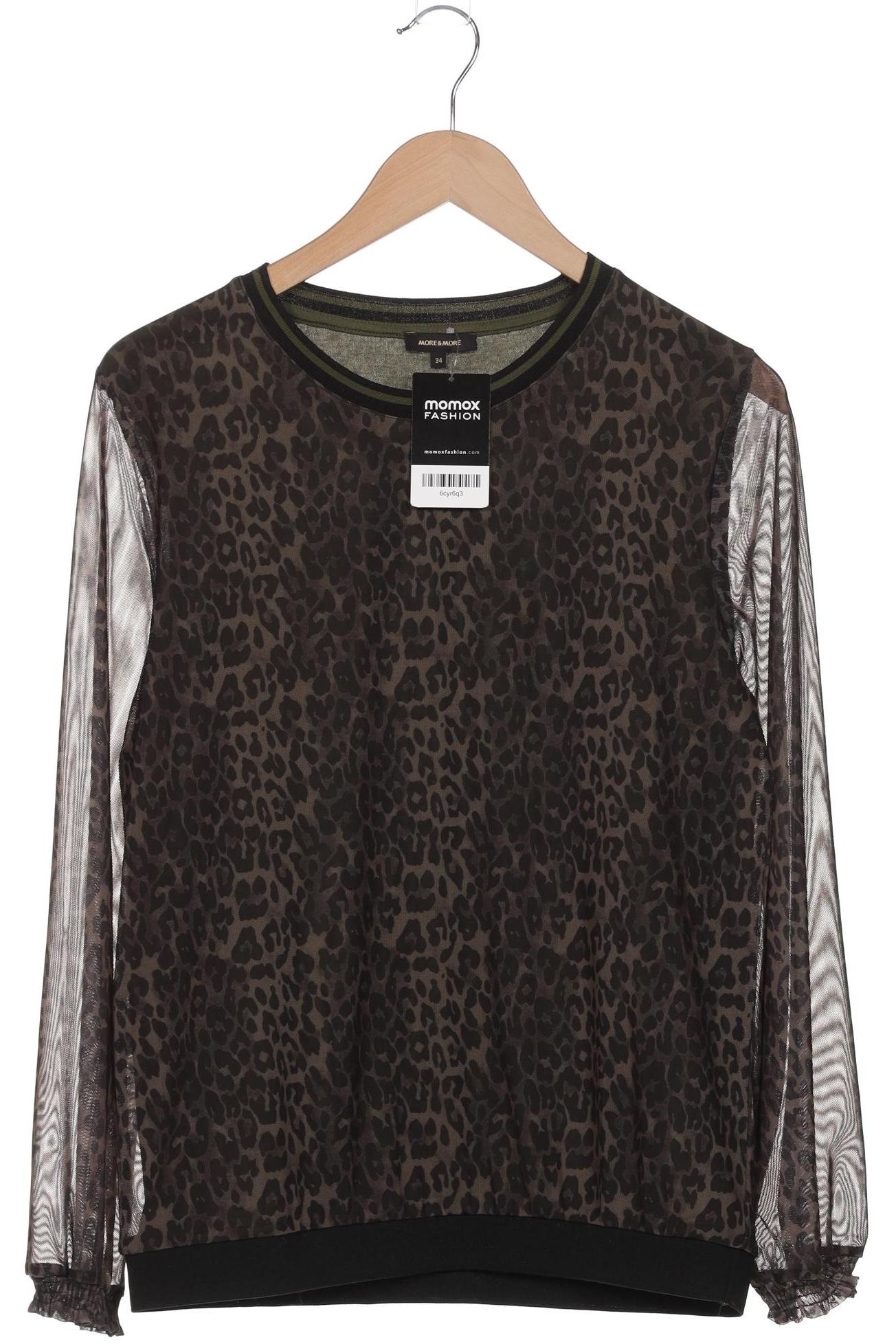 

More & More Damen Langarmshirt, grün, Gr. 34