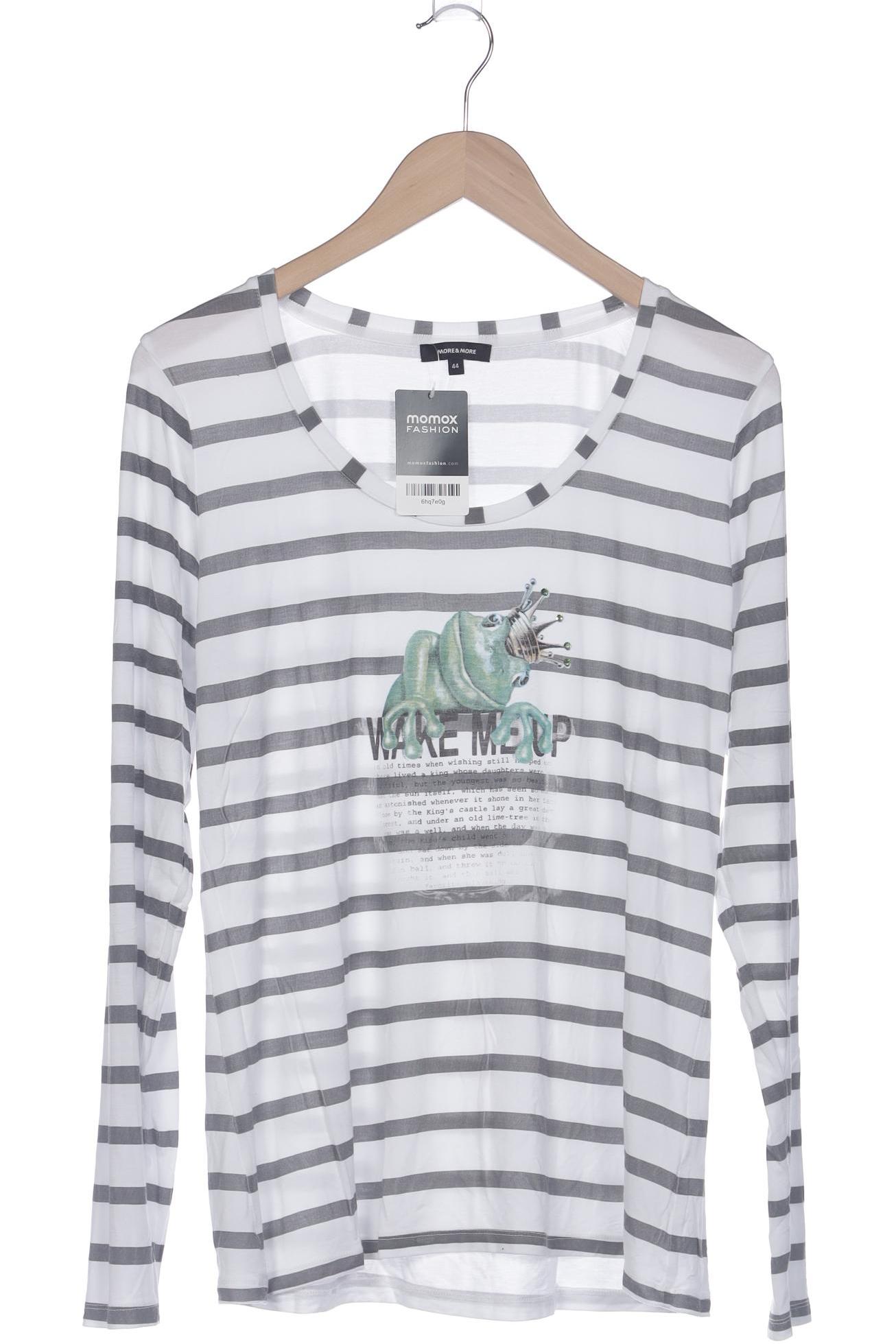 

More & More Damen Langarmshirt, weiß, Gr. 44