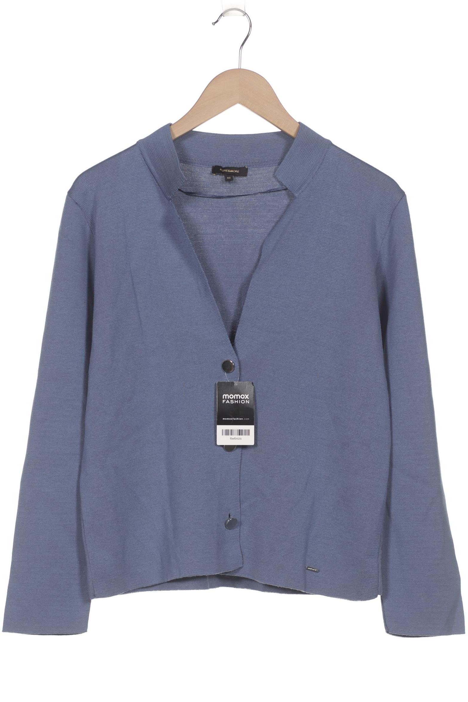 

More & More Damen Strickjacke, blau, Gr. 40