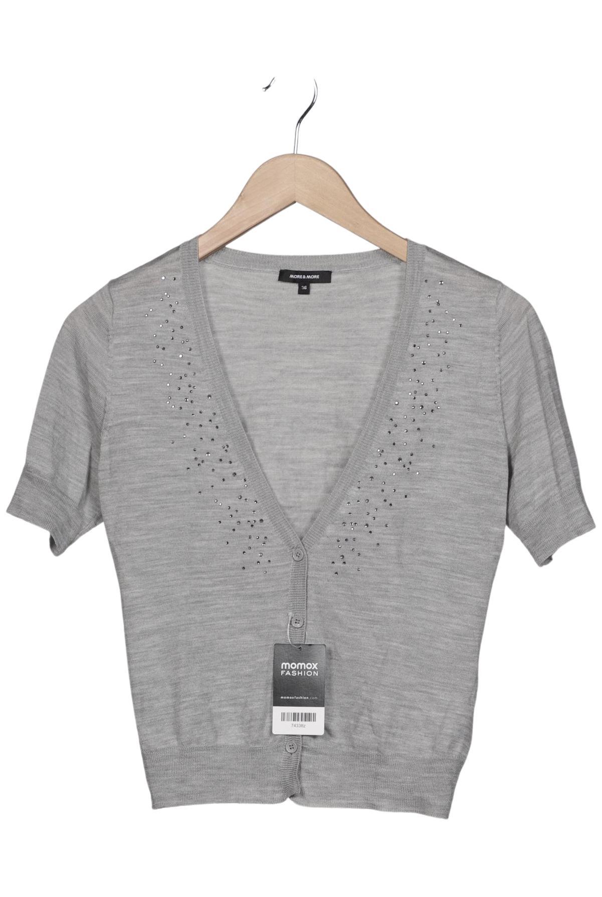 

More & More Damen Strickjacke, grau, Gr. 36