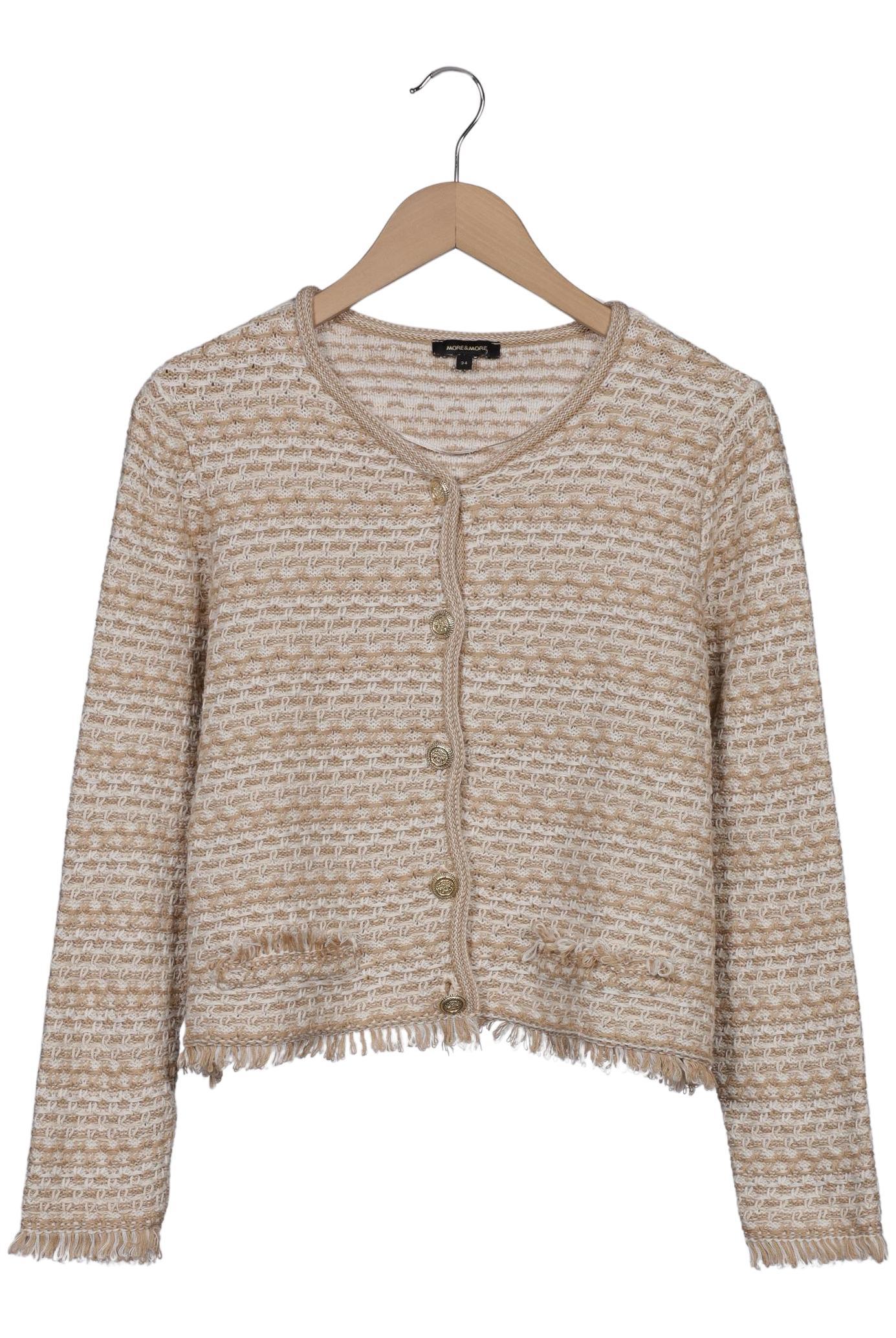 

More & More Damen Strickjacke, beige, Gr. 34