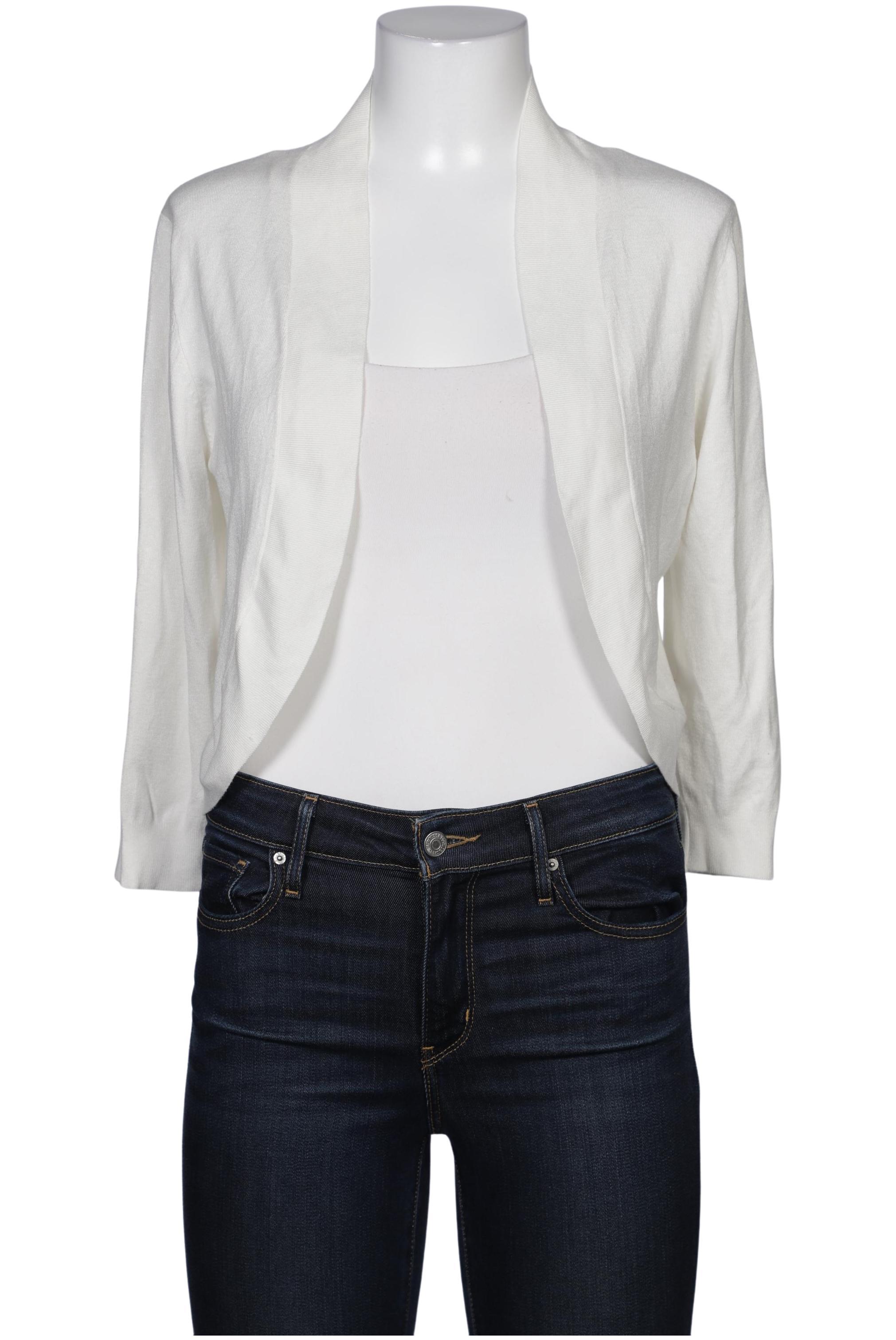 

More & More Damen Strickjacke, weiß, Gr. 38