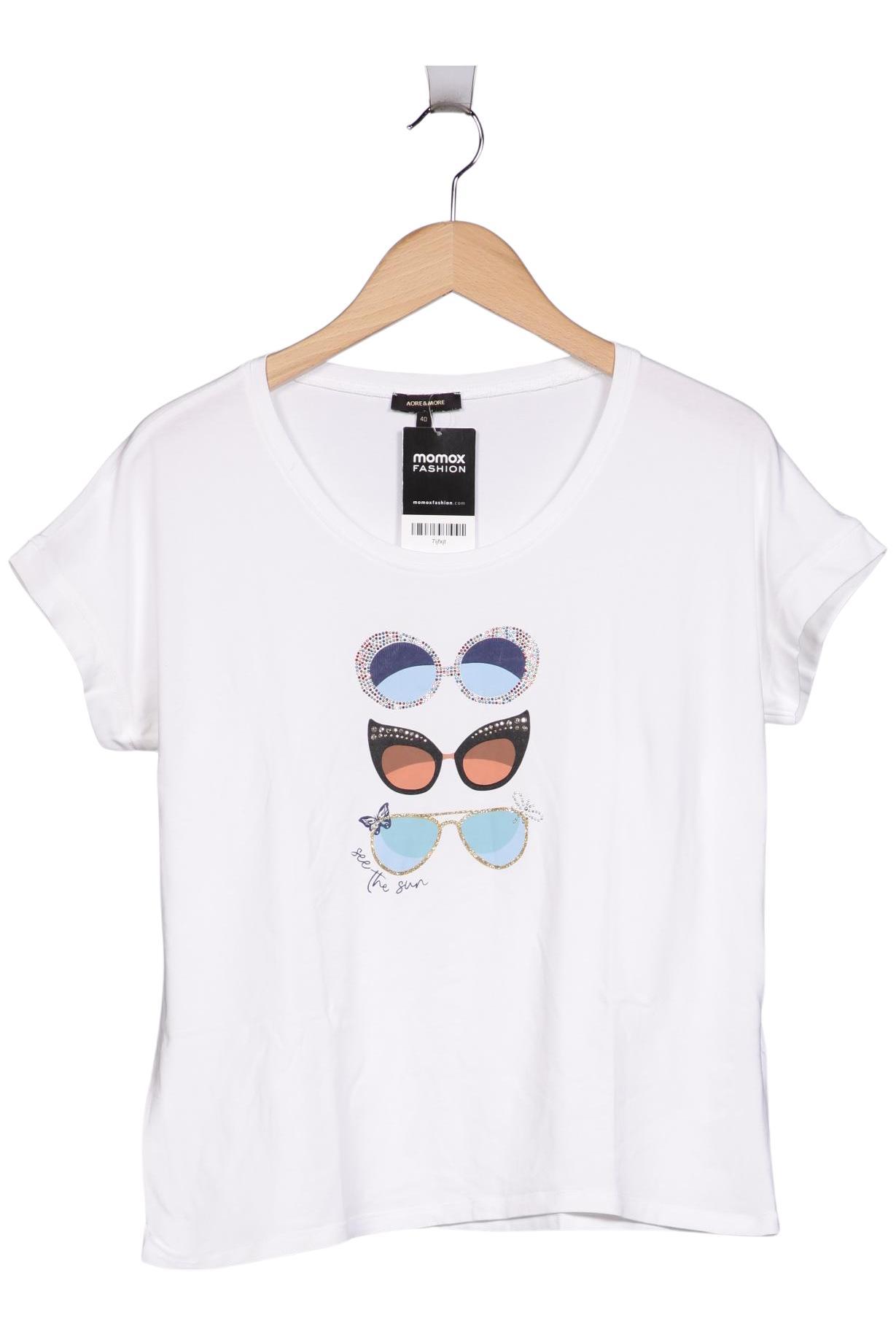 

More & More Damen T-Shirt, weiß, Gr. 40