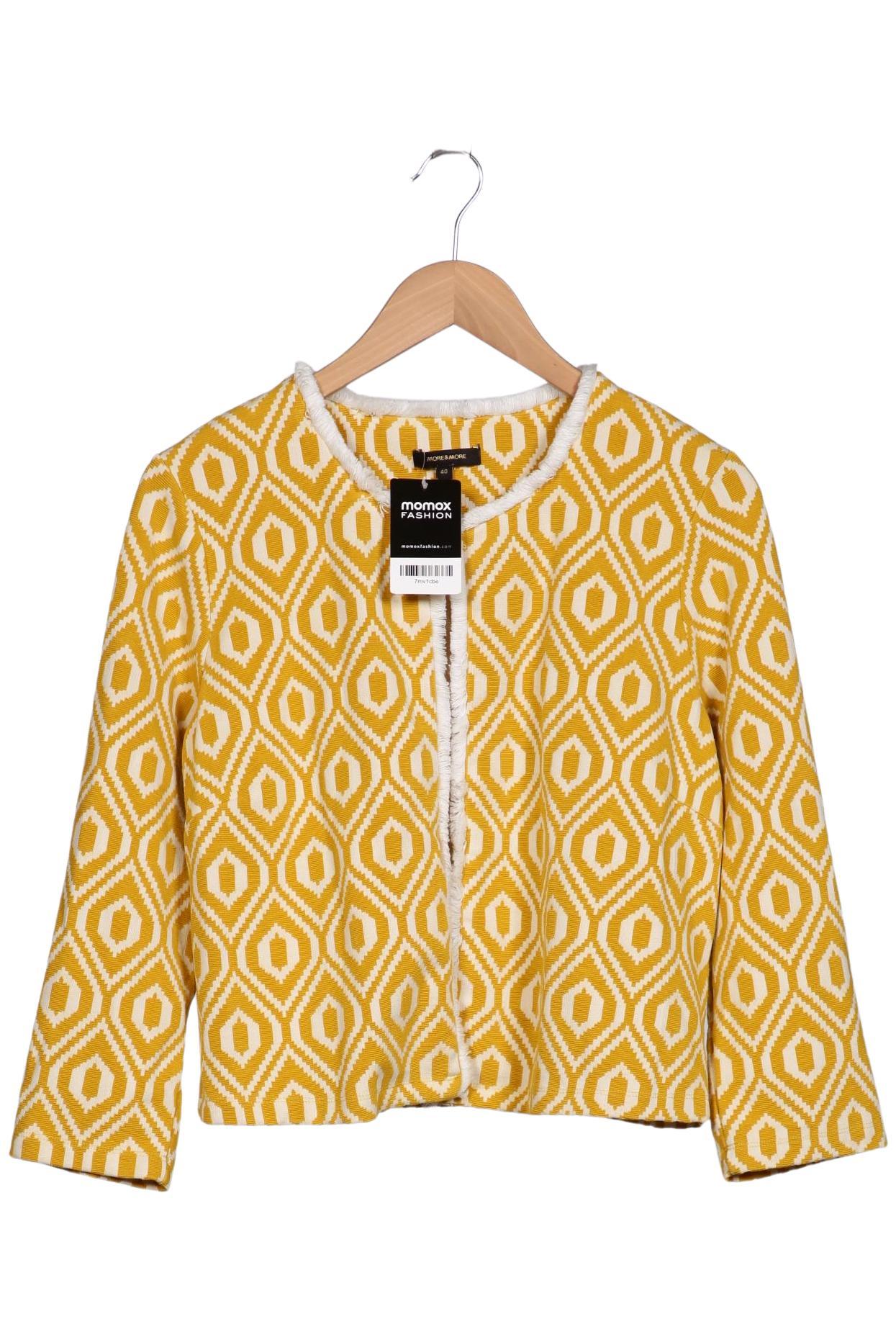 

More & More Damen Strickjacke, gelb, Gr. 40