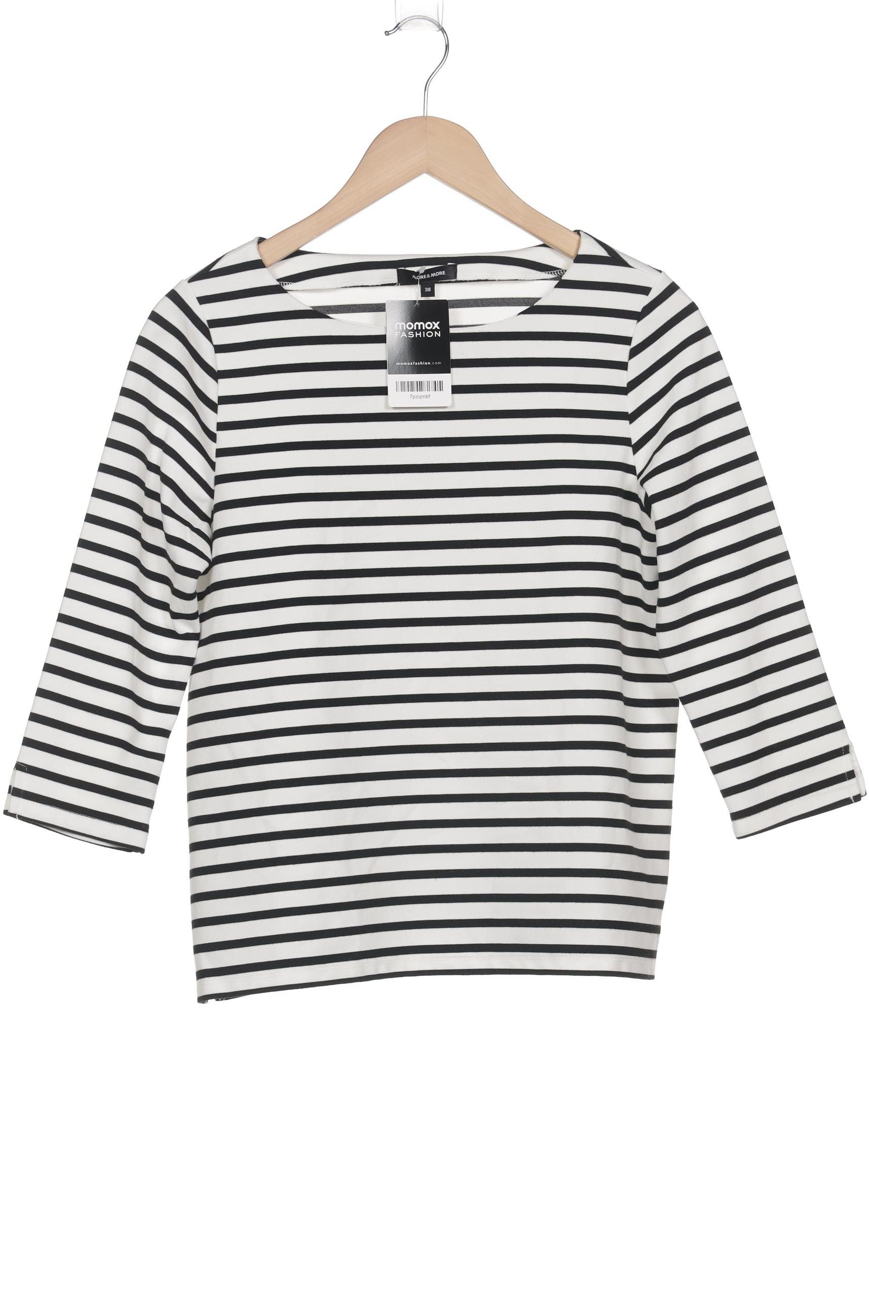 

More & More Damen Langarmshirt, weiß, Gr. 38