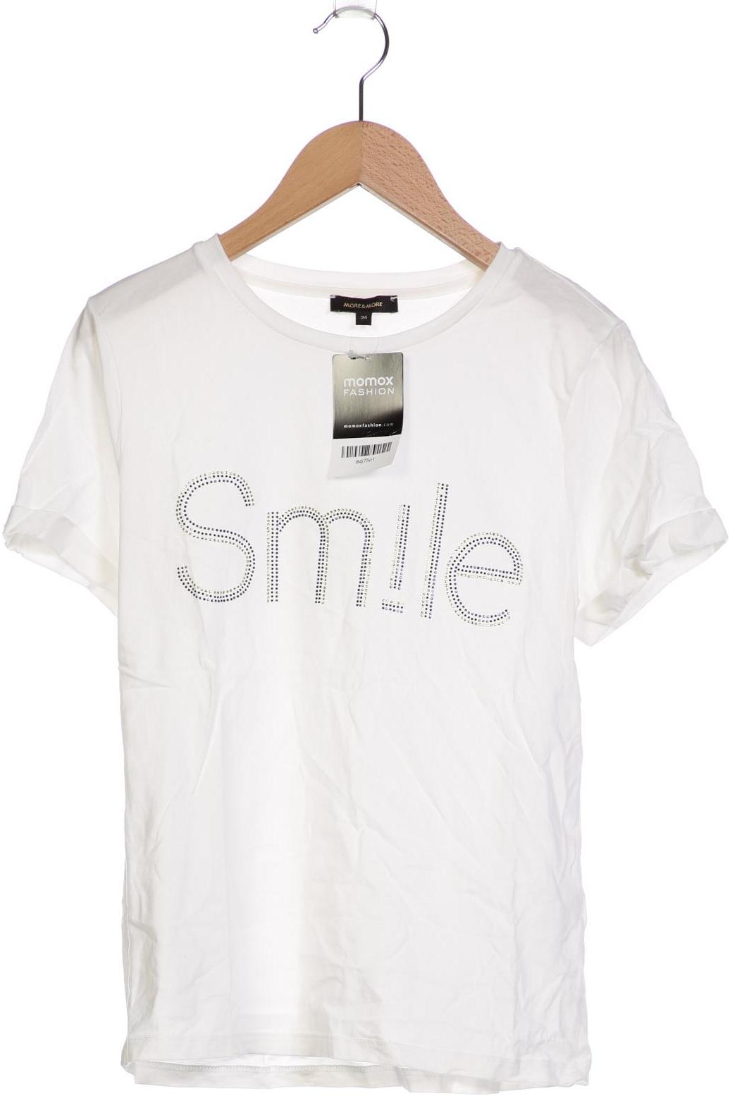 

More & More Damen T-Shirt, weiß, Gr. 34