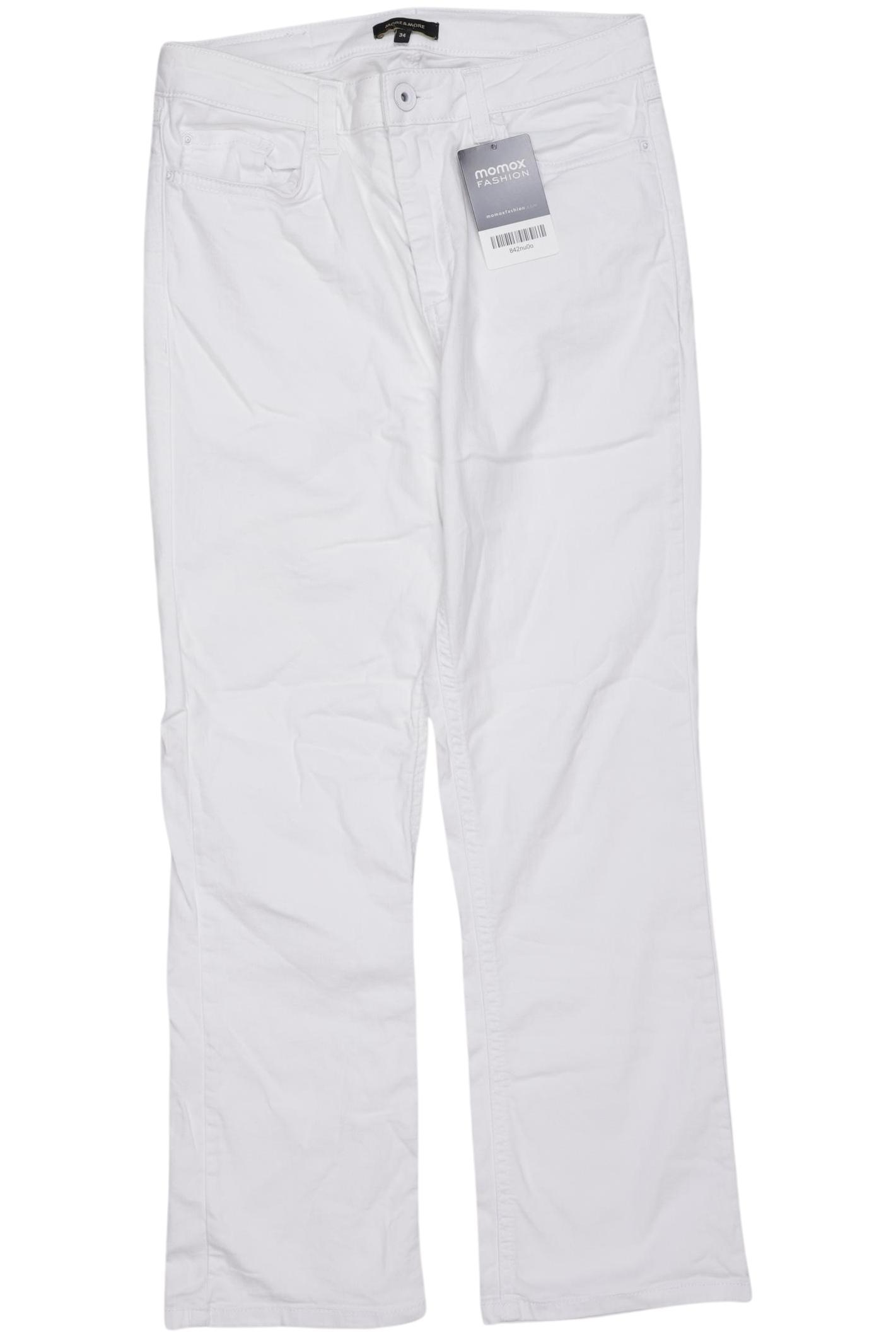 

More & More Damen Jeans, weiß, Gr. 34
