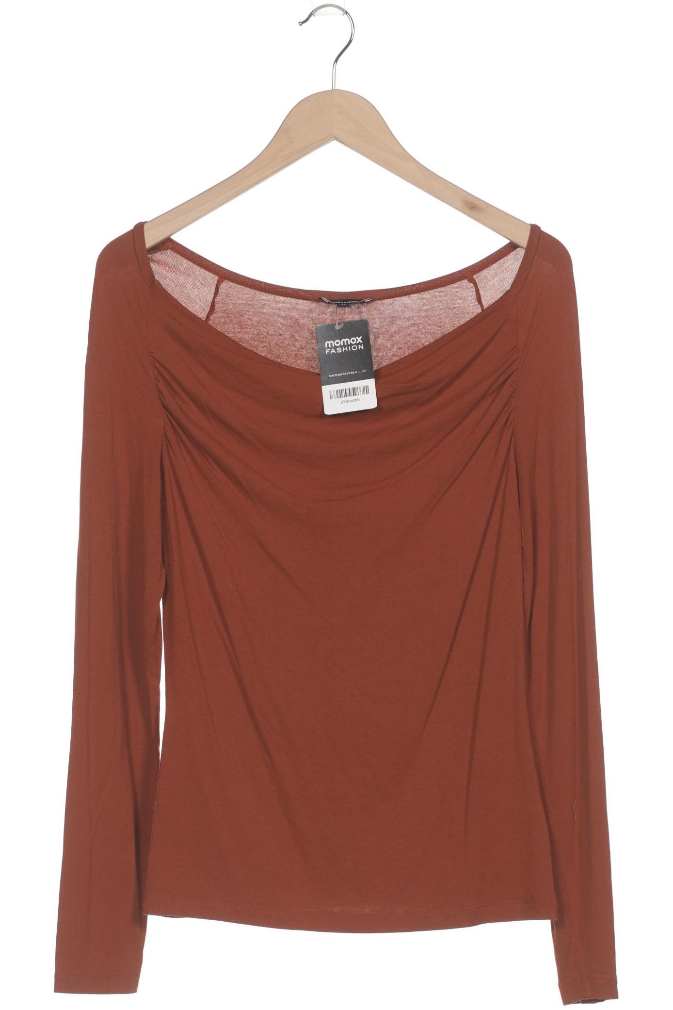 

More & More Damen Langarmshirt, braun, Gr. 38