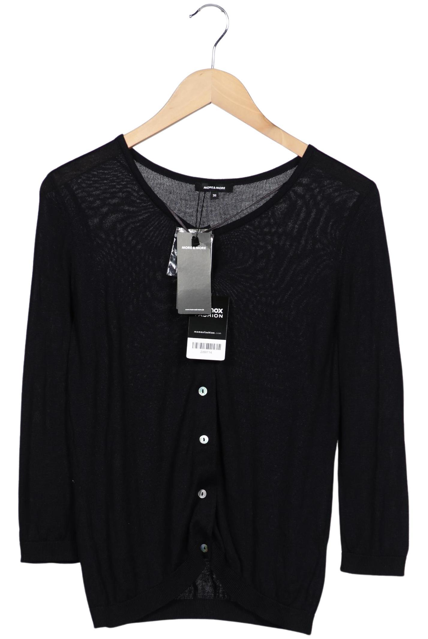 

More & More Damen Strickjacke, schwarz, Gr. 36