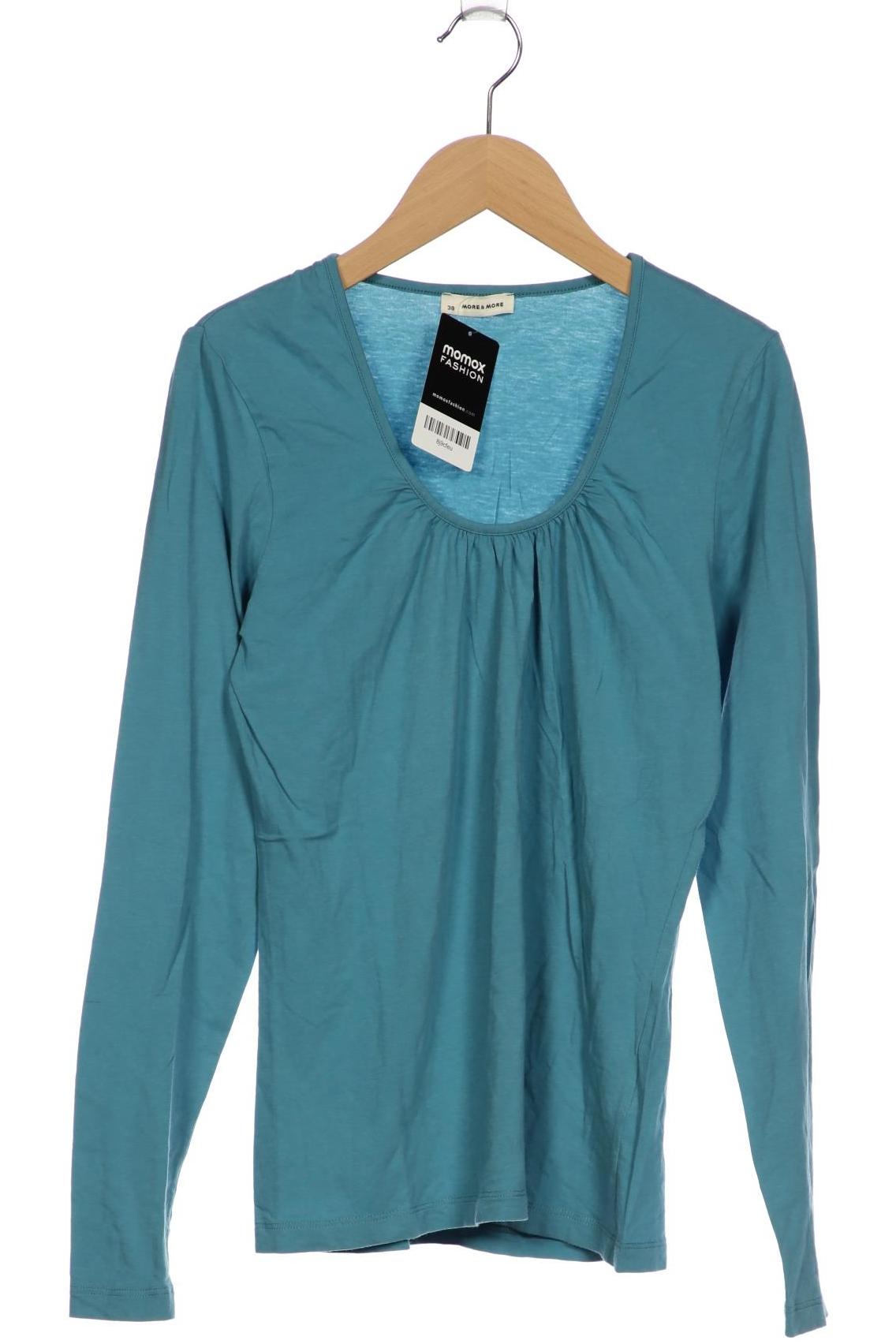 

More & More Damen Langarmshirt, blau, Gr. 38