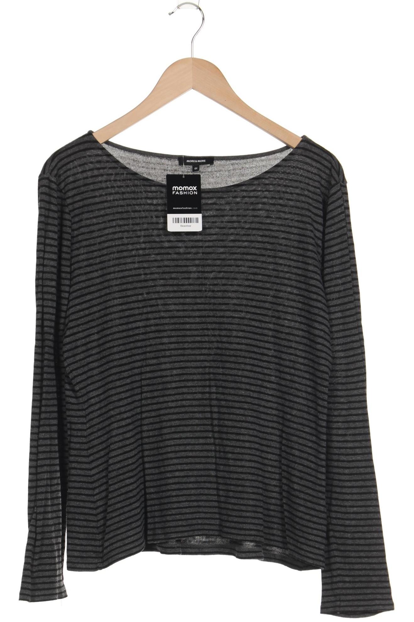 

More & More Damen Langarmshirt, grau, Gr. 44