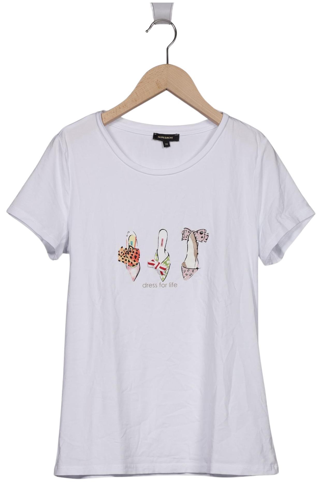 

More & More Damen T-Shirt, weiß, Gr. 38