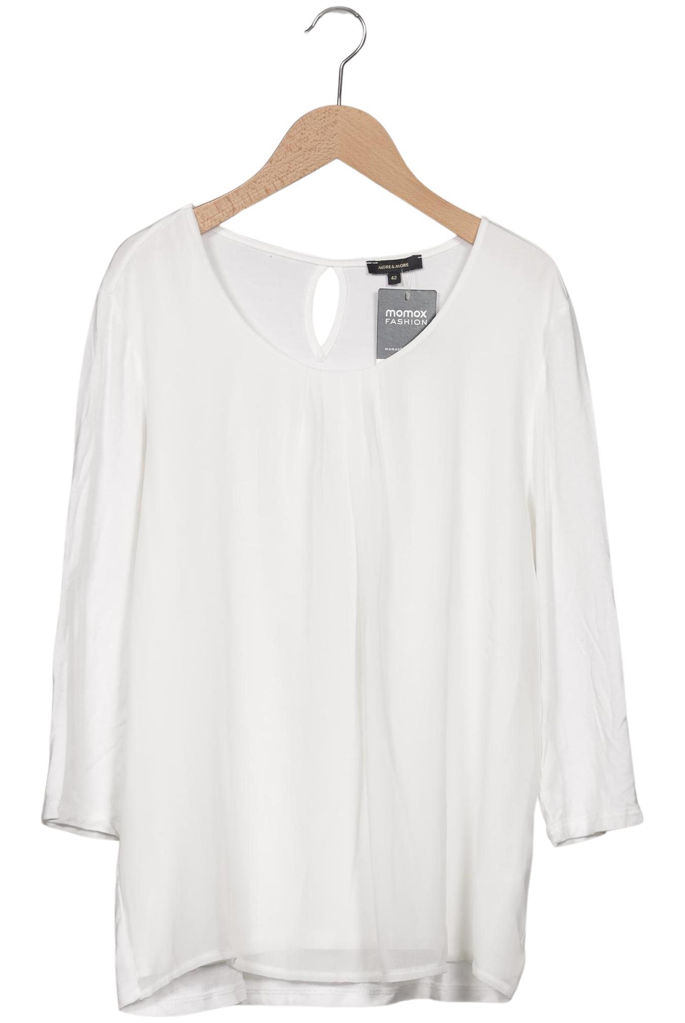 

More & More Damen Langarmshirt, weiß, Gr. 42