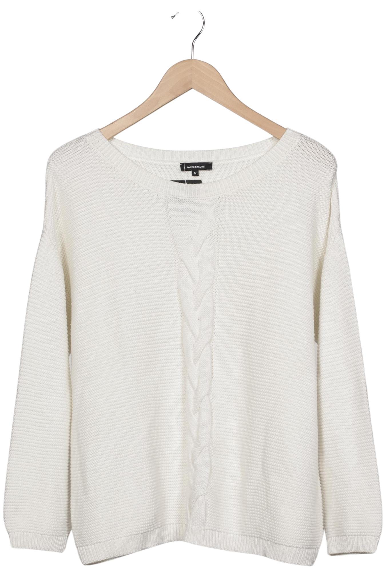

More & More Damen Pullover, weiß, Gr. 42