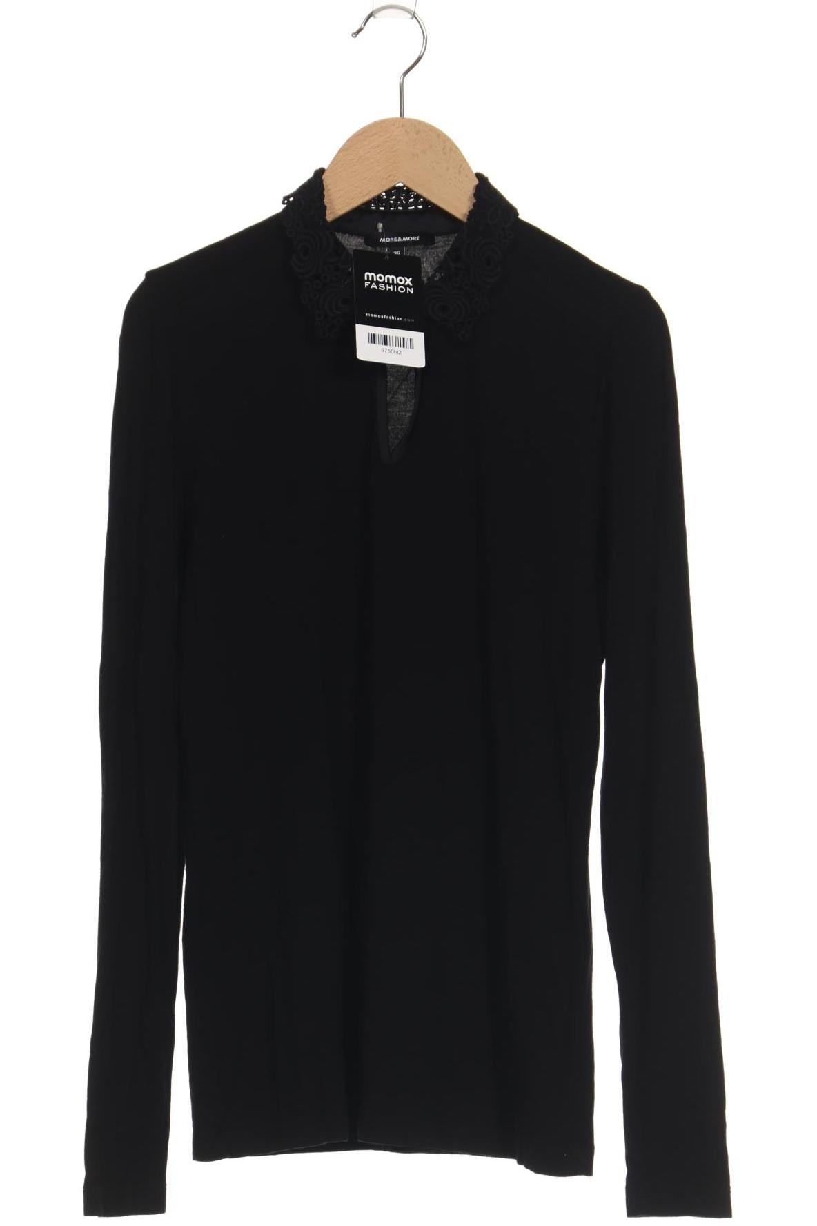 

More & More Damen Langarmshirt, schwarz, Gr. 36