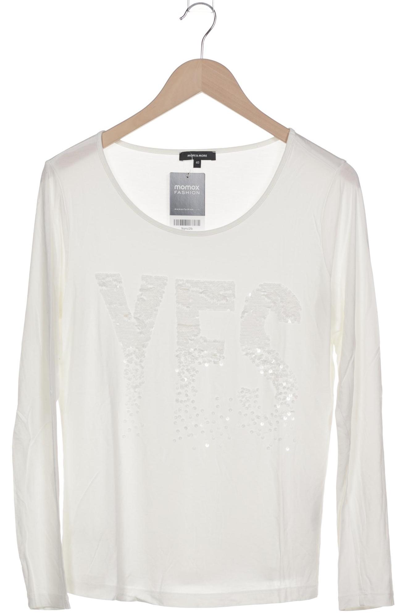 

More & More Damen Langarmshirt, cremeweiß, Gr. 40