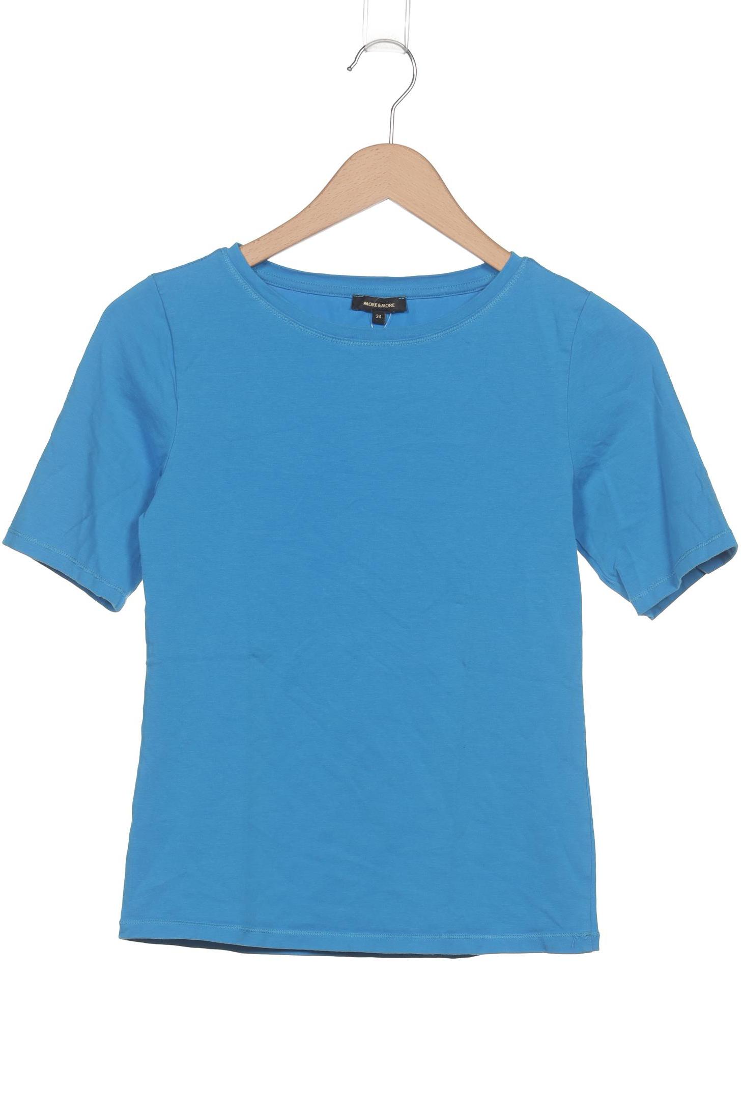 

More & More Damen T-Shirt, blau, Gr. 34