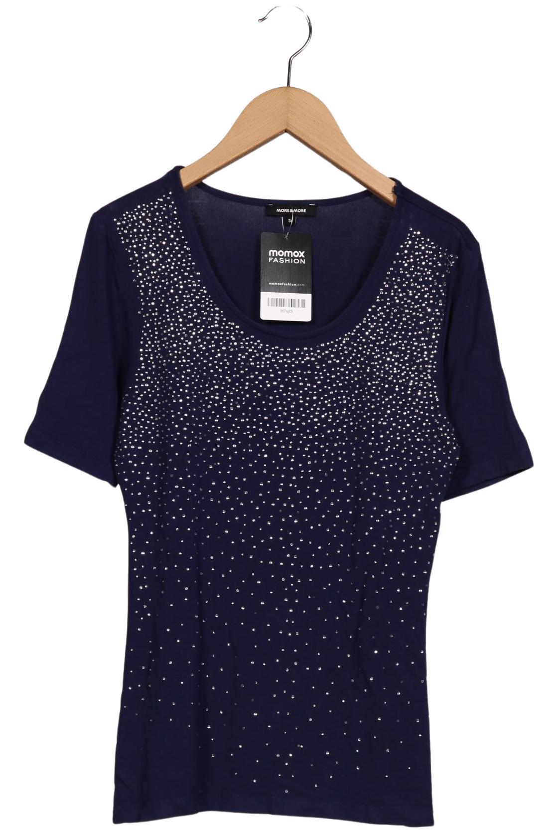 

More & More Damen T-Shirt, marineblau, Gr. 34
