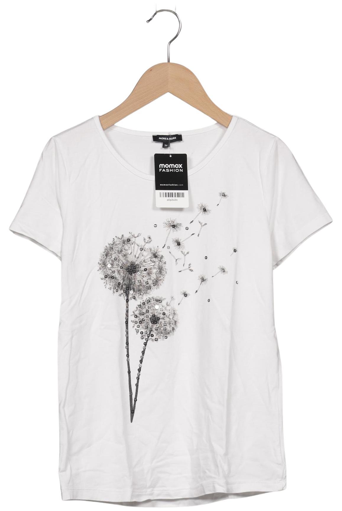 

More & More Damen T-Shirt, weiß, Gr. 34