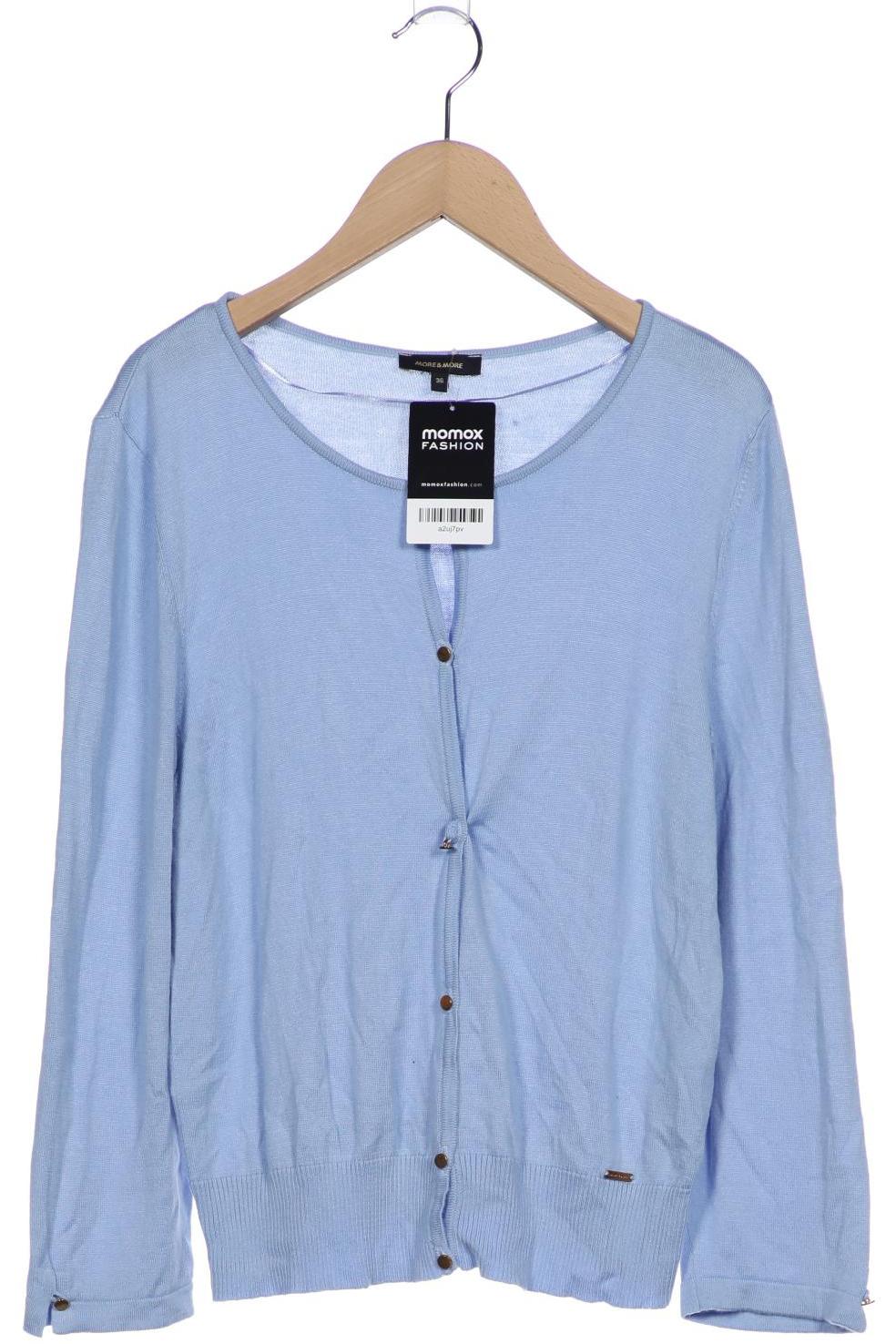 

More & More Damen Strickjacke, blau, Gr. 36