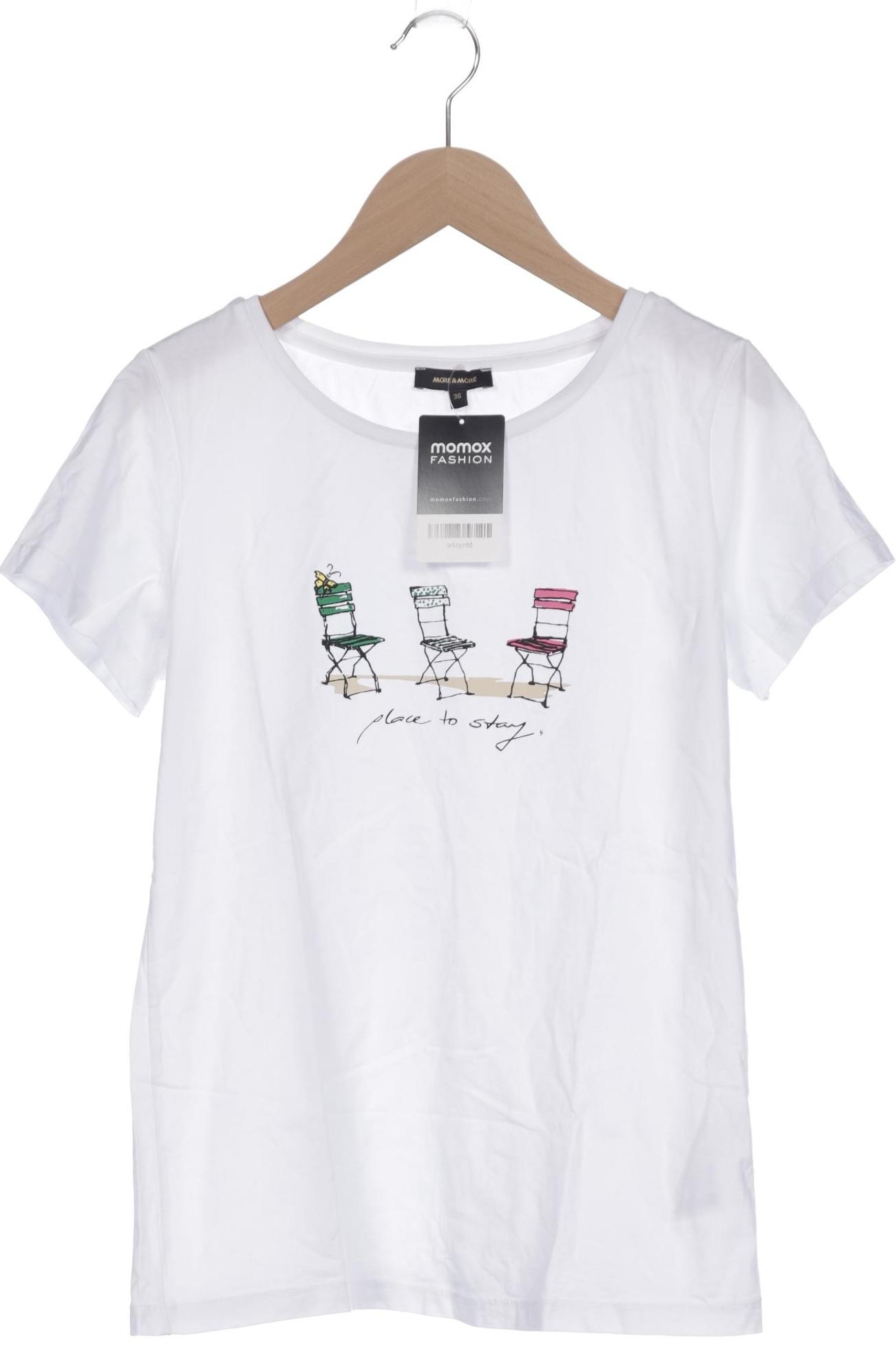 

More & More Damen T-Shirt, weiß, Gr. 36
