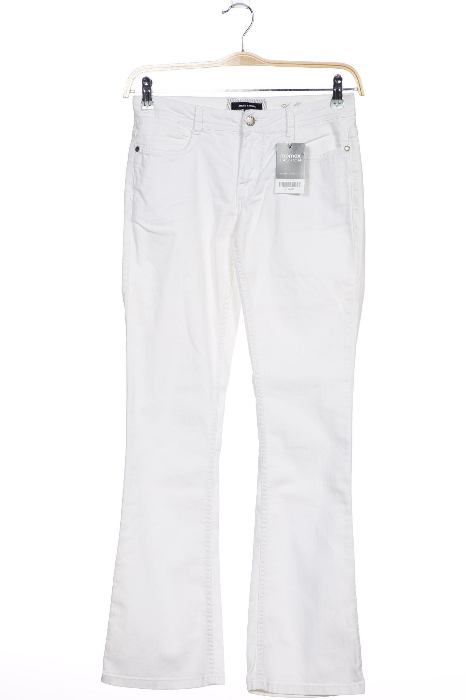 

More & More Damen Jeans, weiß