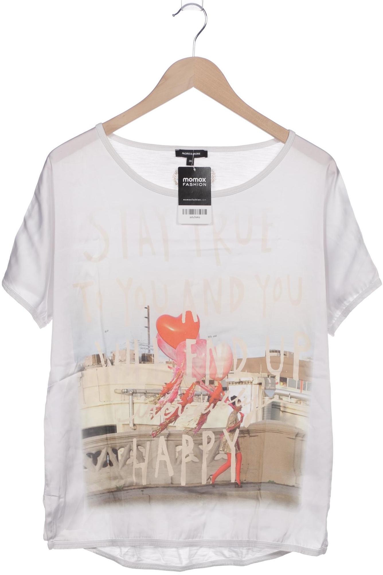 

More & More Damen T-Shirt, weiß, Gr. 36