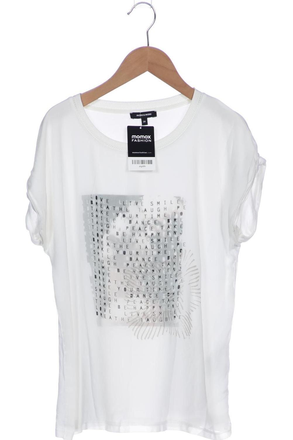

More & More Damen T-Shirt, weiß, Gr. 38