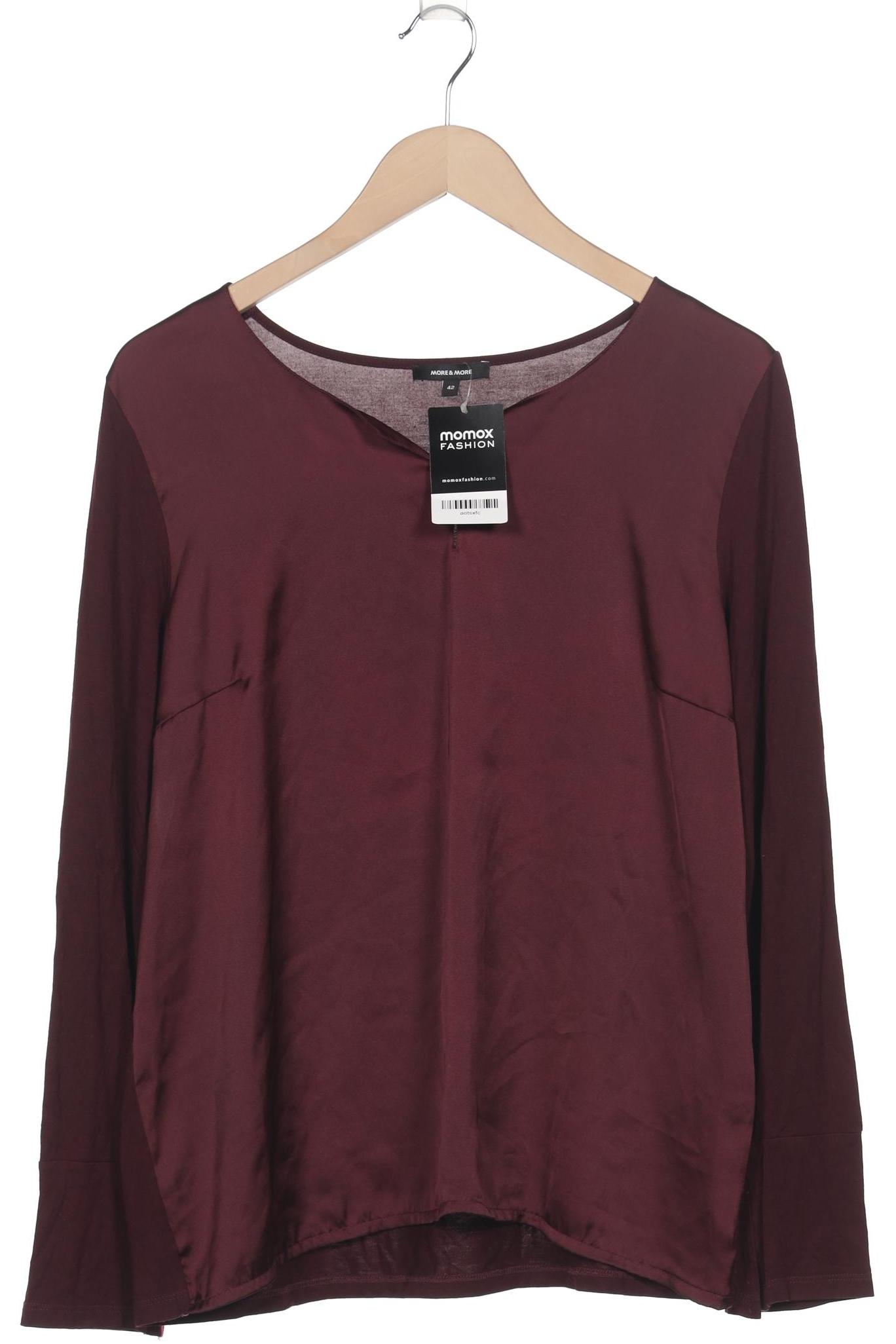 

More & More Damen Langarmshirt, bordeaux, Gr. 42