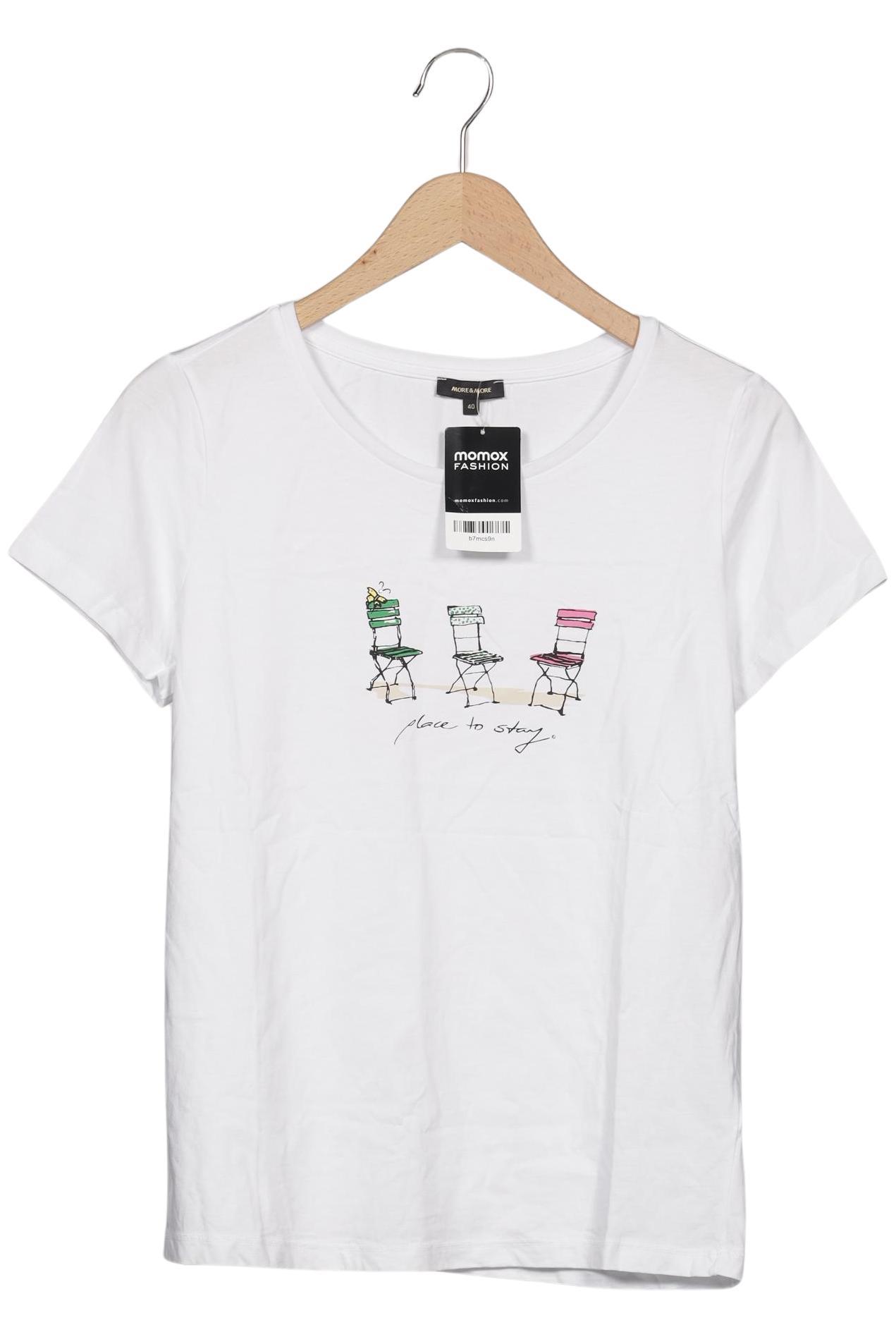 

More & More Damen T-Shirt, weiß, Gr. 40