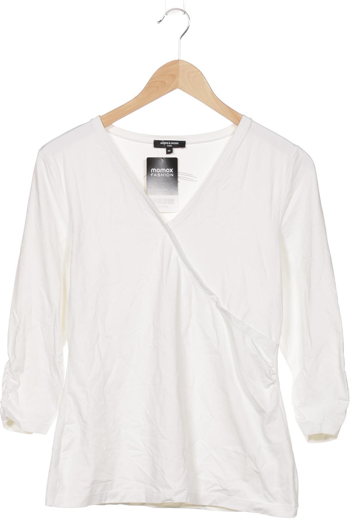 

More & More Damen Langarmshirt, weiß, Gr. 38
