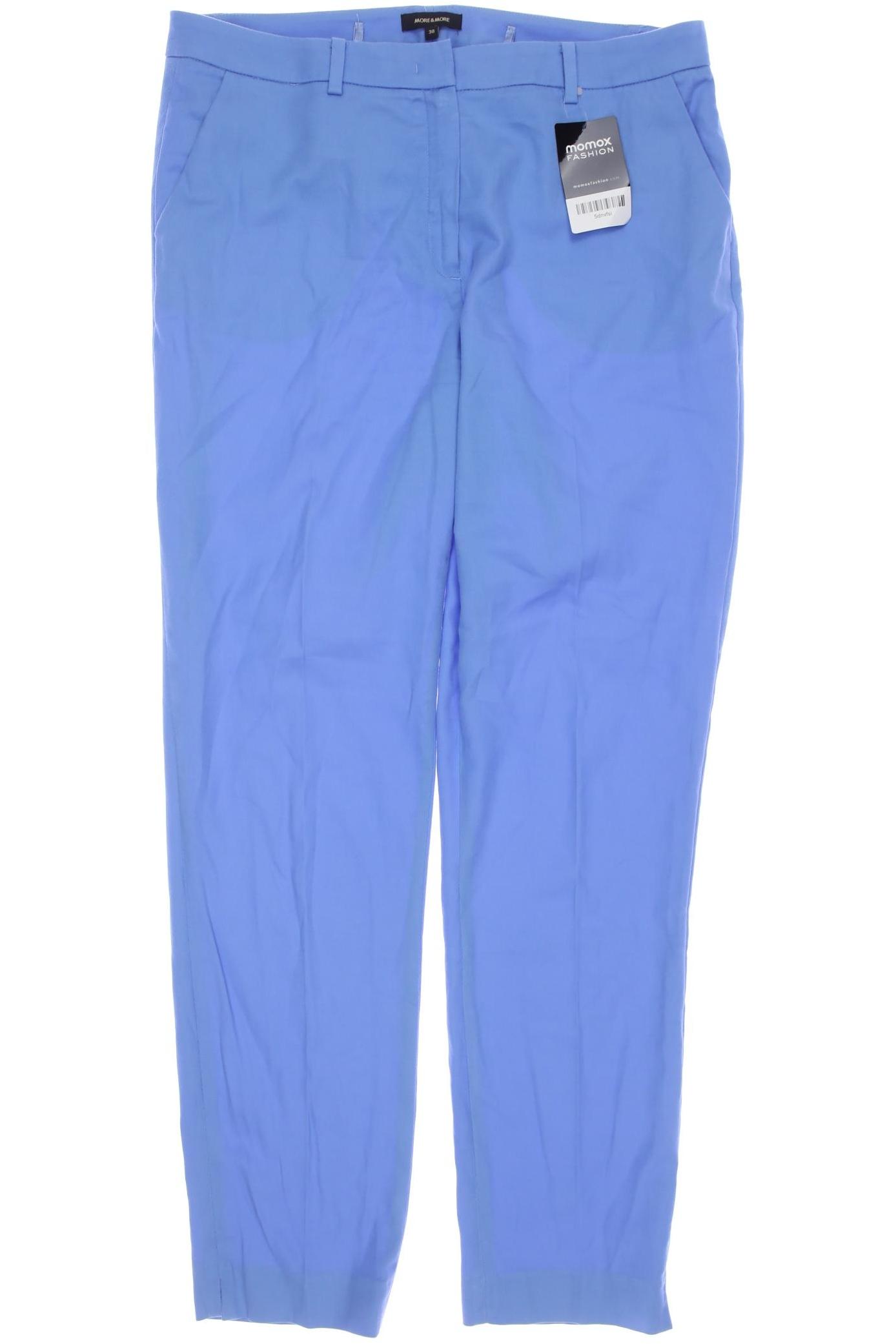 

More & More Damen Stoffhose, blau, Gr. 38
