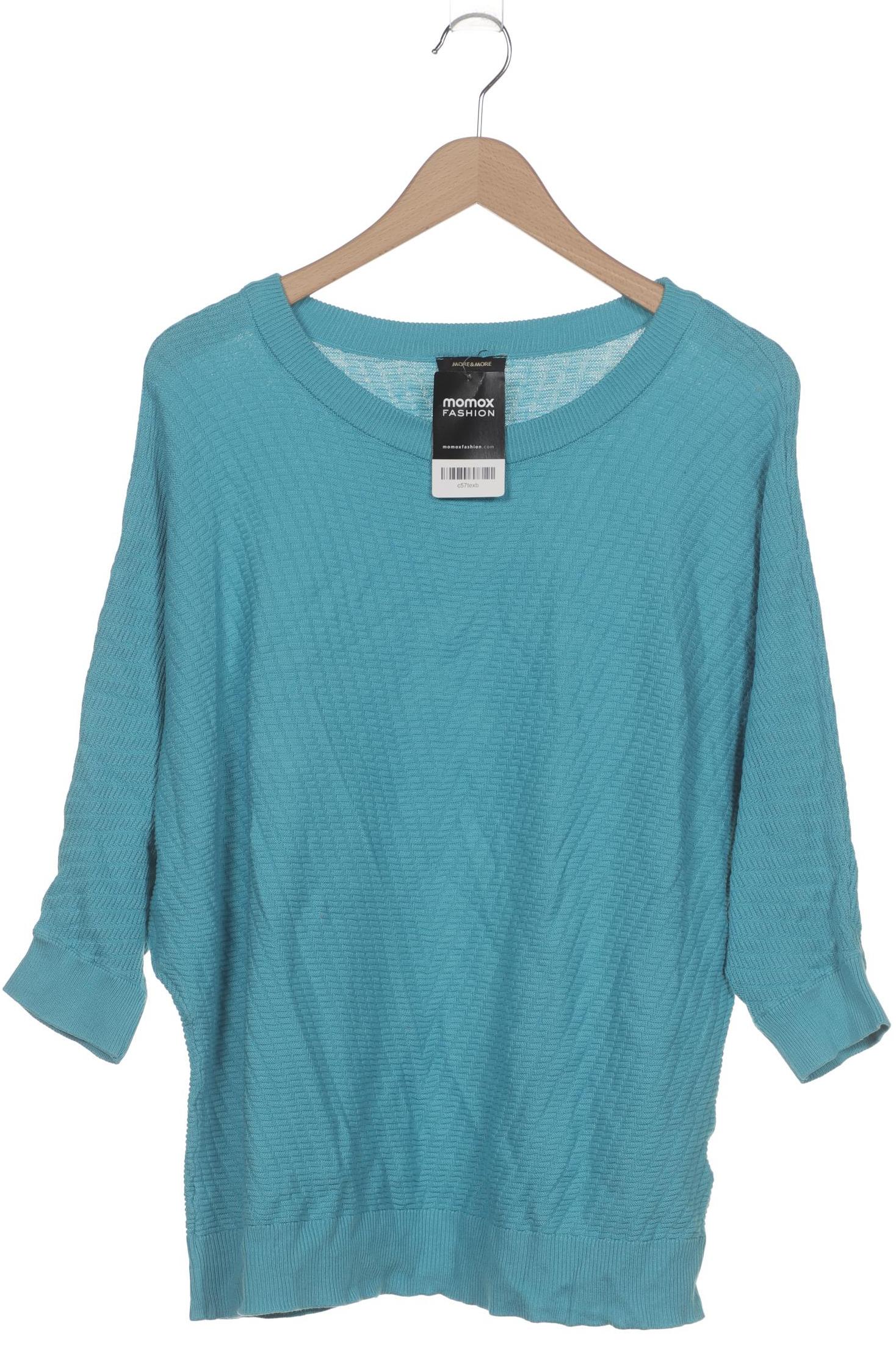 

More & More Damen Pullover, türkis, Gr. 44