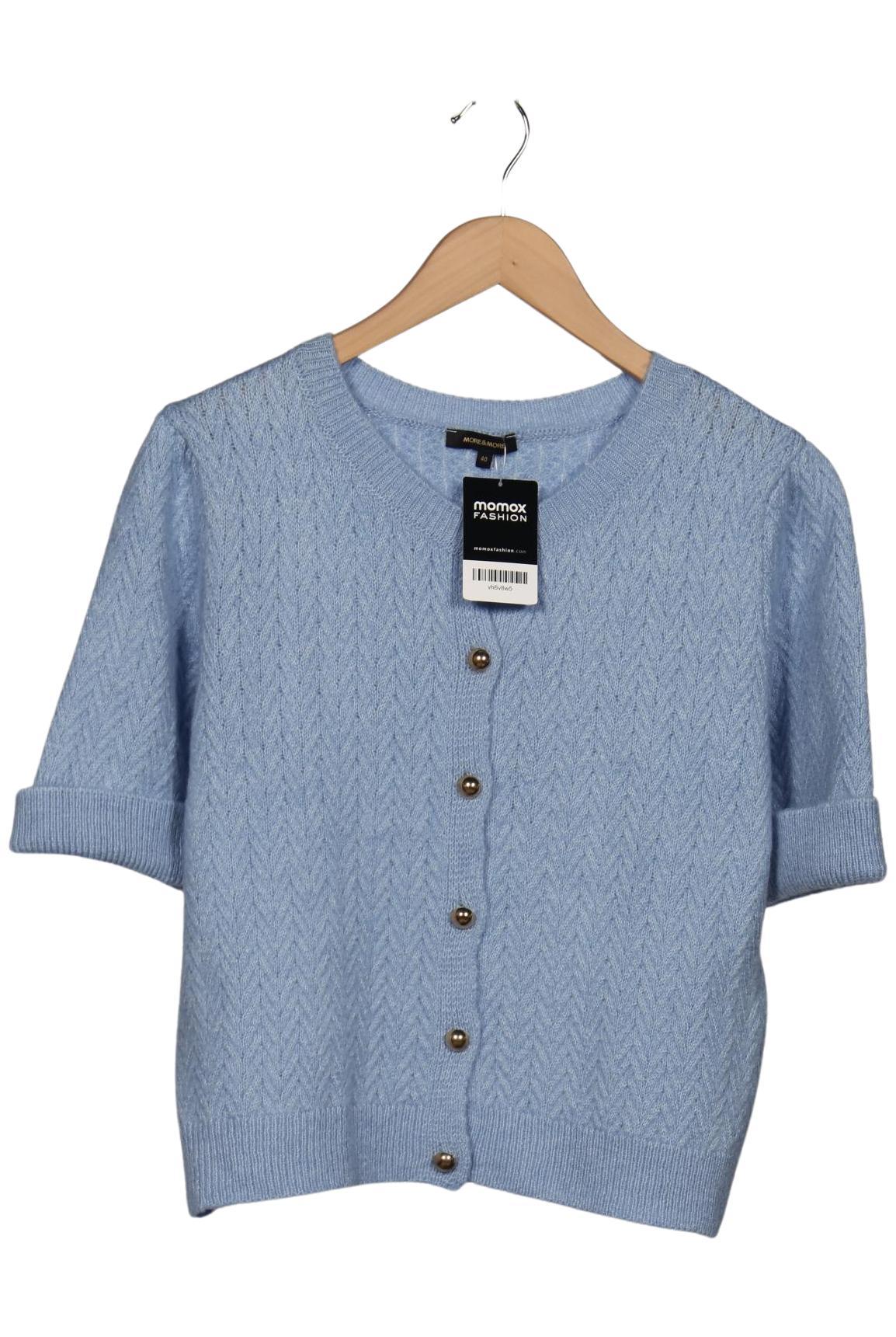 

More & More Damen Strickjacke, hellblau, Gr. 40