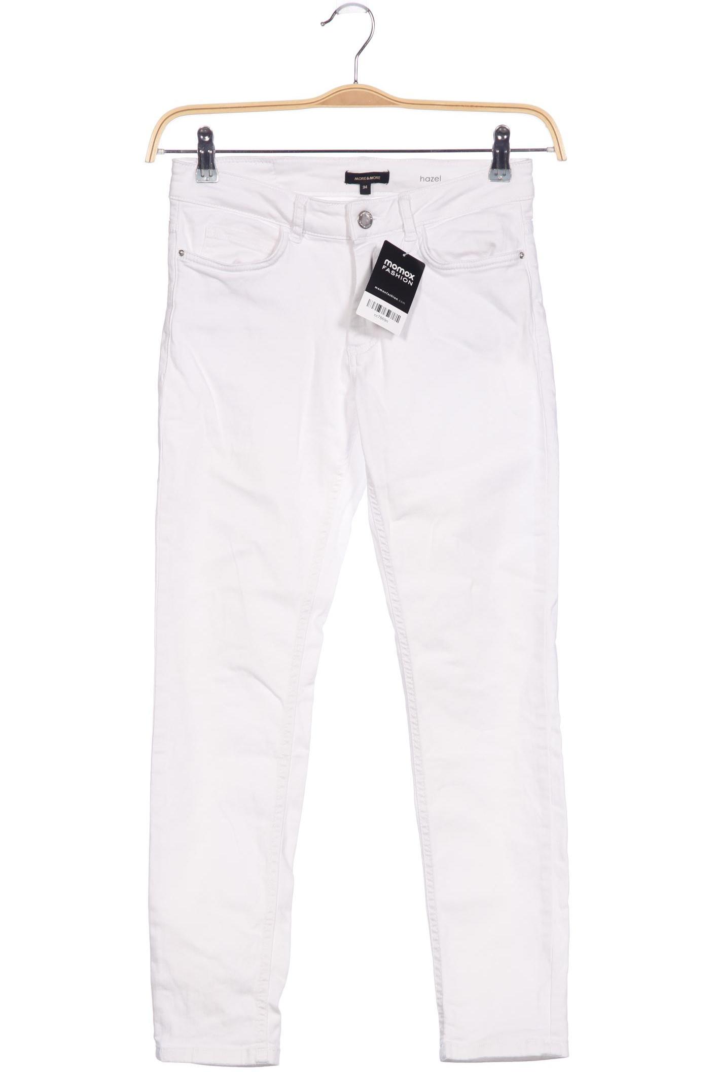 

More & More Damen Jeans, weiß, Gr. 34